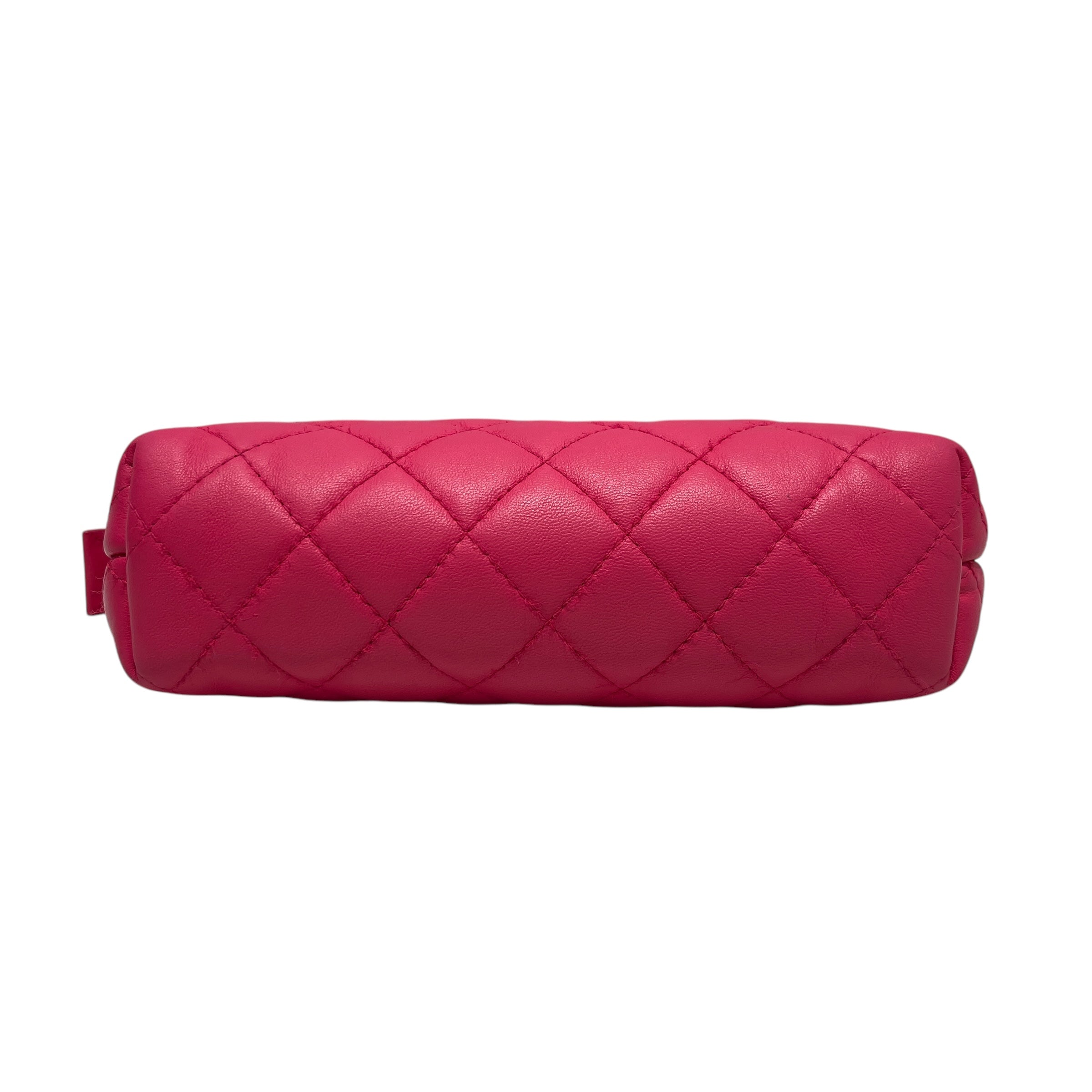 CHANEL/Pouch/Leather/PNK/COSMETICS POUCH view 3