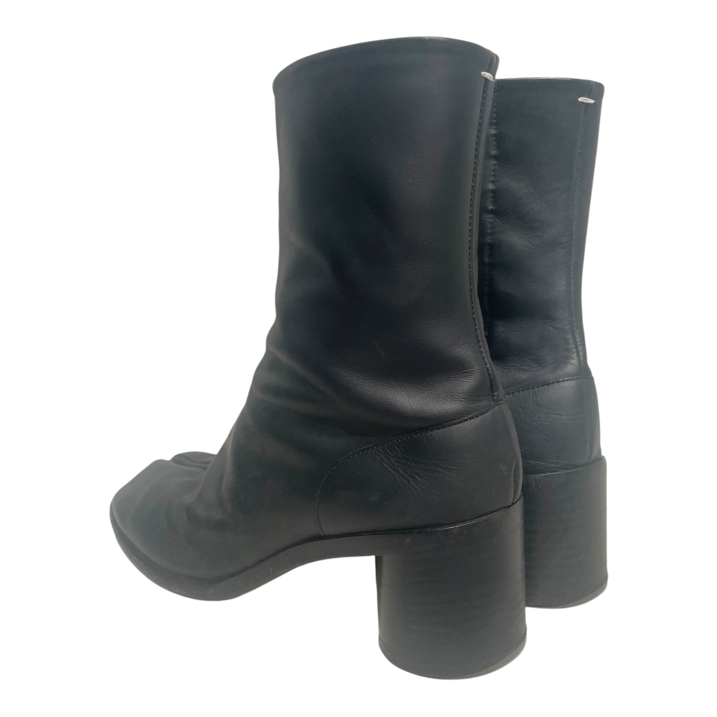 Maison Margiela/Pull-On Boots/EU 43/Leather/BLK/Tabi Heeled Boot view 3