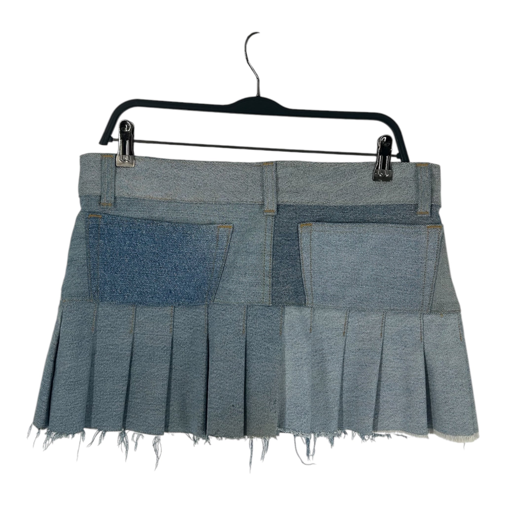 EB DENIM/Skirt/M/Denim/BLU/PLEATED PATCHWORK MINI SKIRT view 2