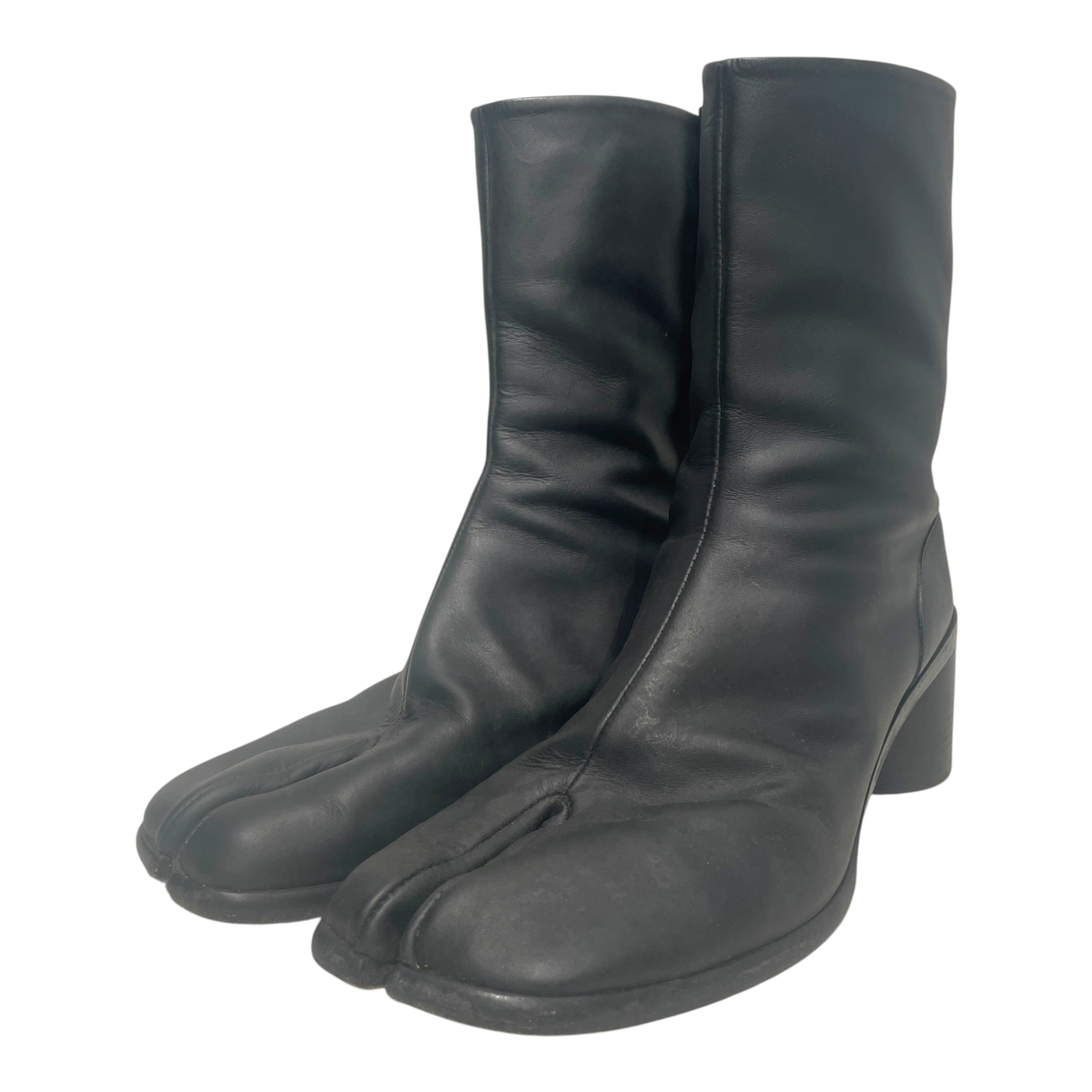 Maison Margiela/Pull-On Boots/EU 43/Leather/BLK/Tabi Heeled Boot view 4