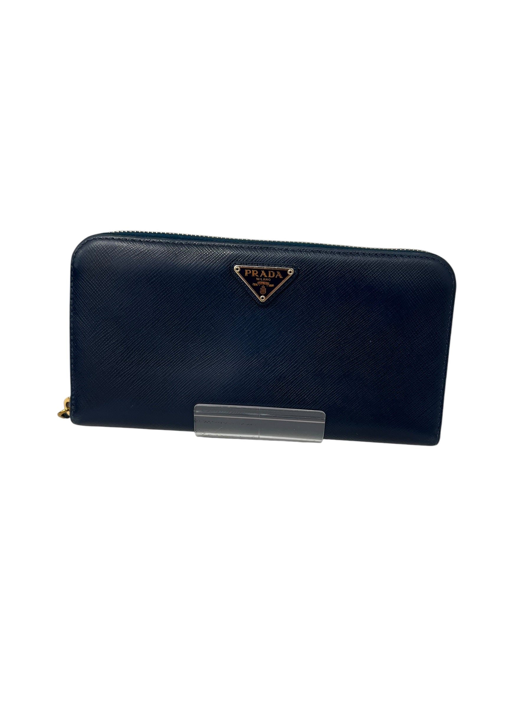 PRADA/Wallet/Leather/NVY/L's/CONTINENTAL SAFFIANO WALLET view 1