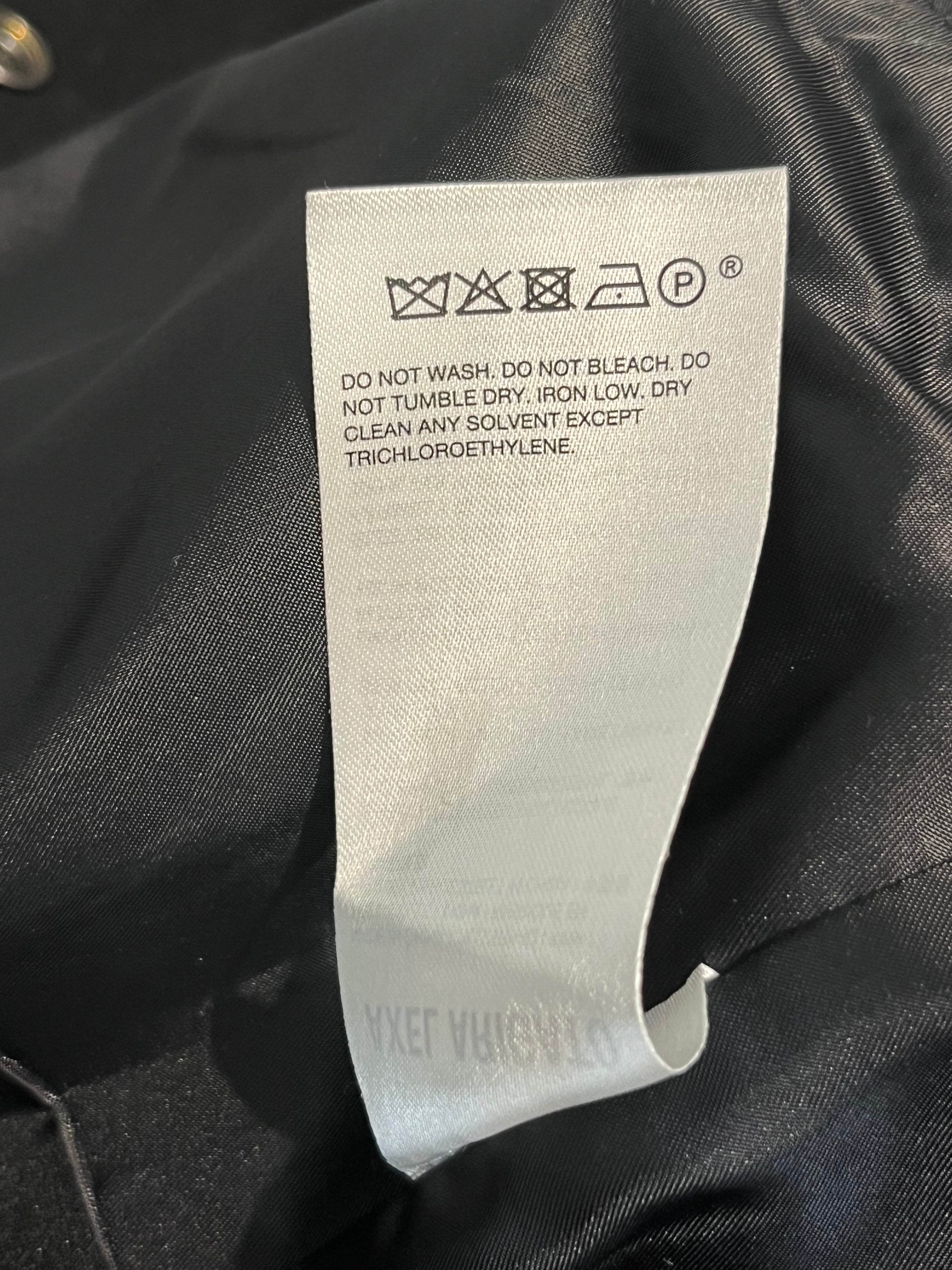 Axel Arigato/Baseball Jkt/XL/Polyester/BLK/AIRPLANE PATCH ON LEFT view 4