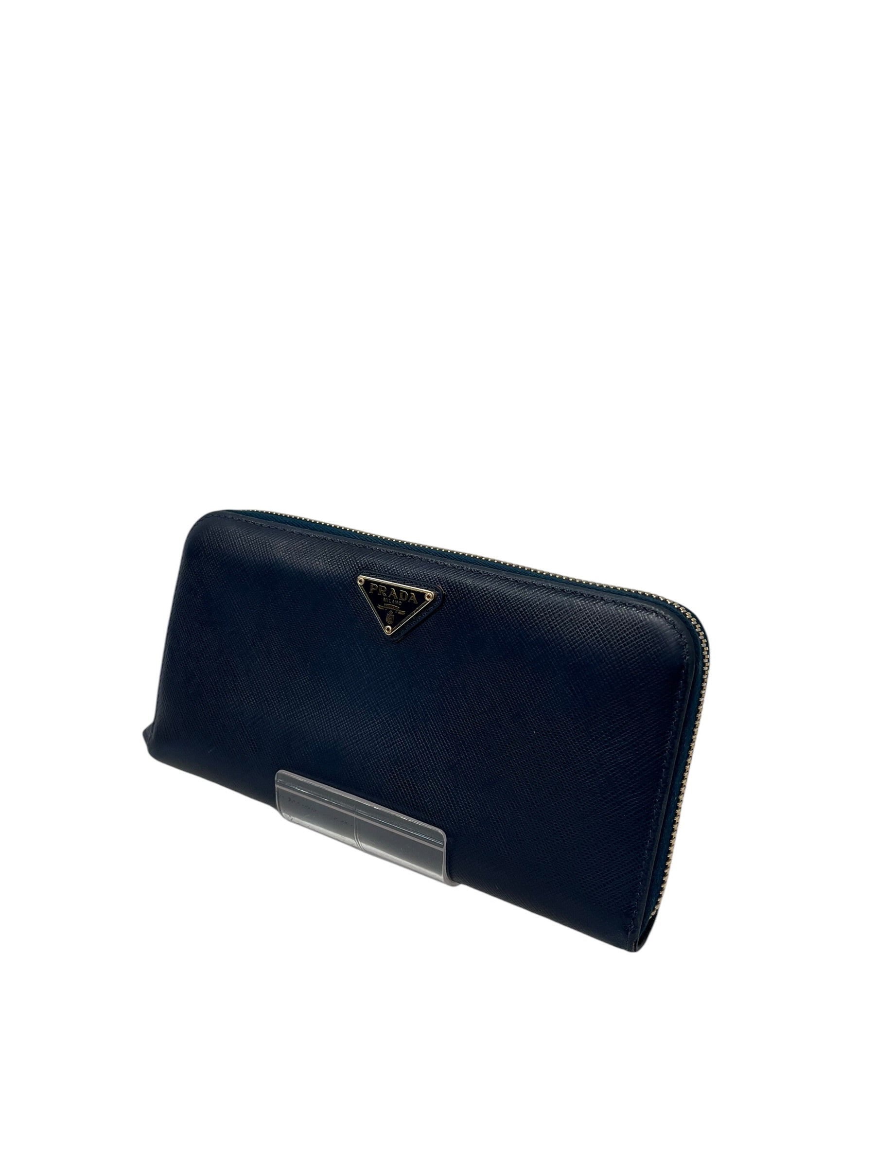 PRADA/Wallet/Leather/NVY/L's/CONTINENTAL SAFFIANO WALLET view 3
