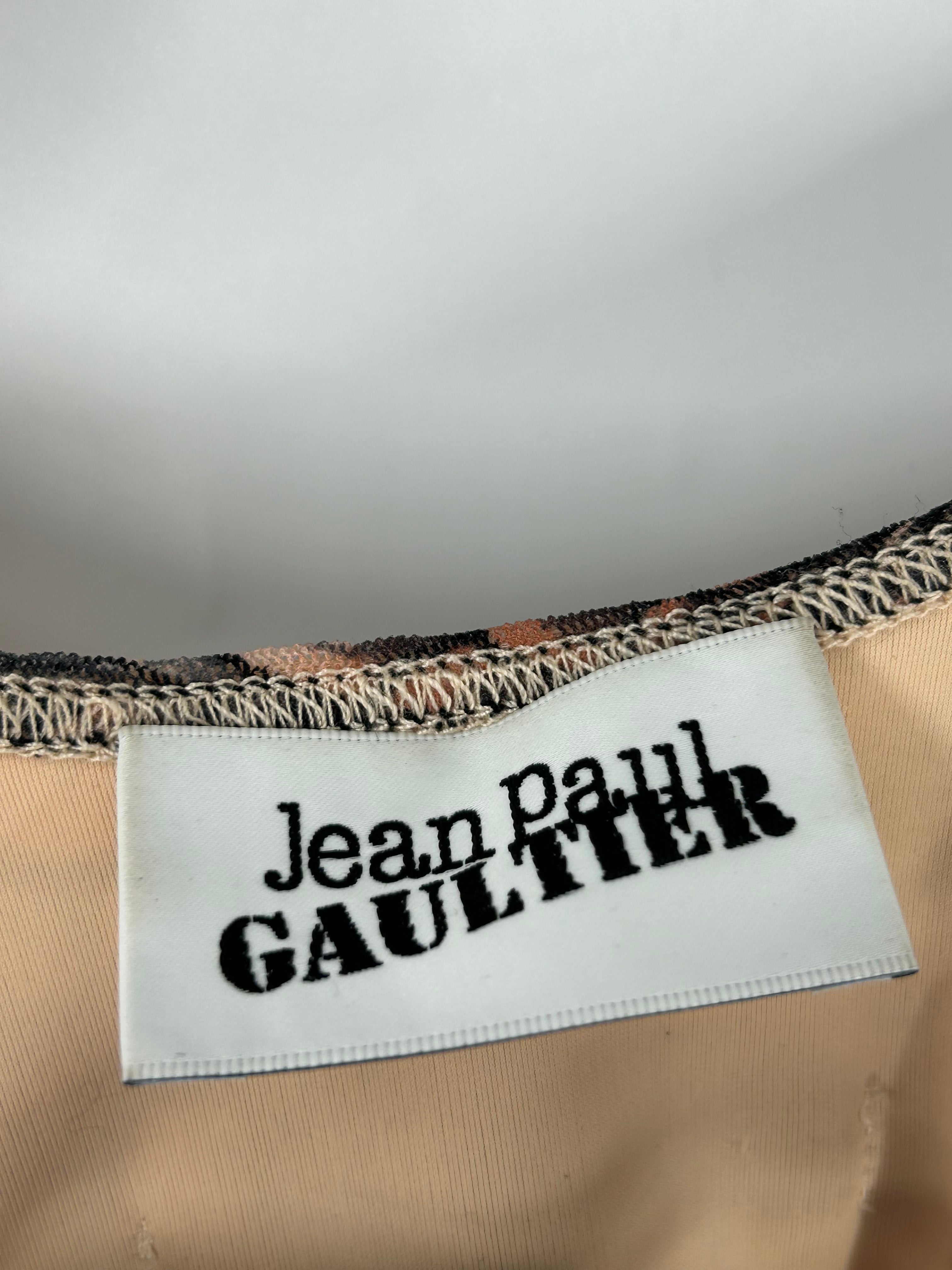 Jean Paul Gaultier/Cut & Sew/S/All Over Print/Polyester/BEG/SAFE SEX FOREVER TANK view 3