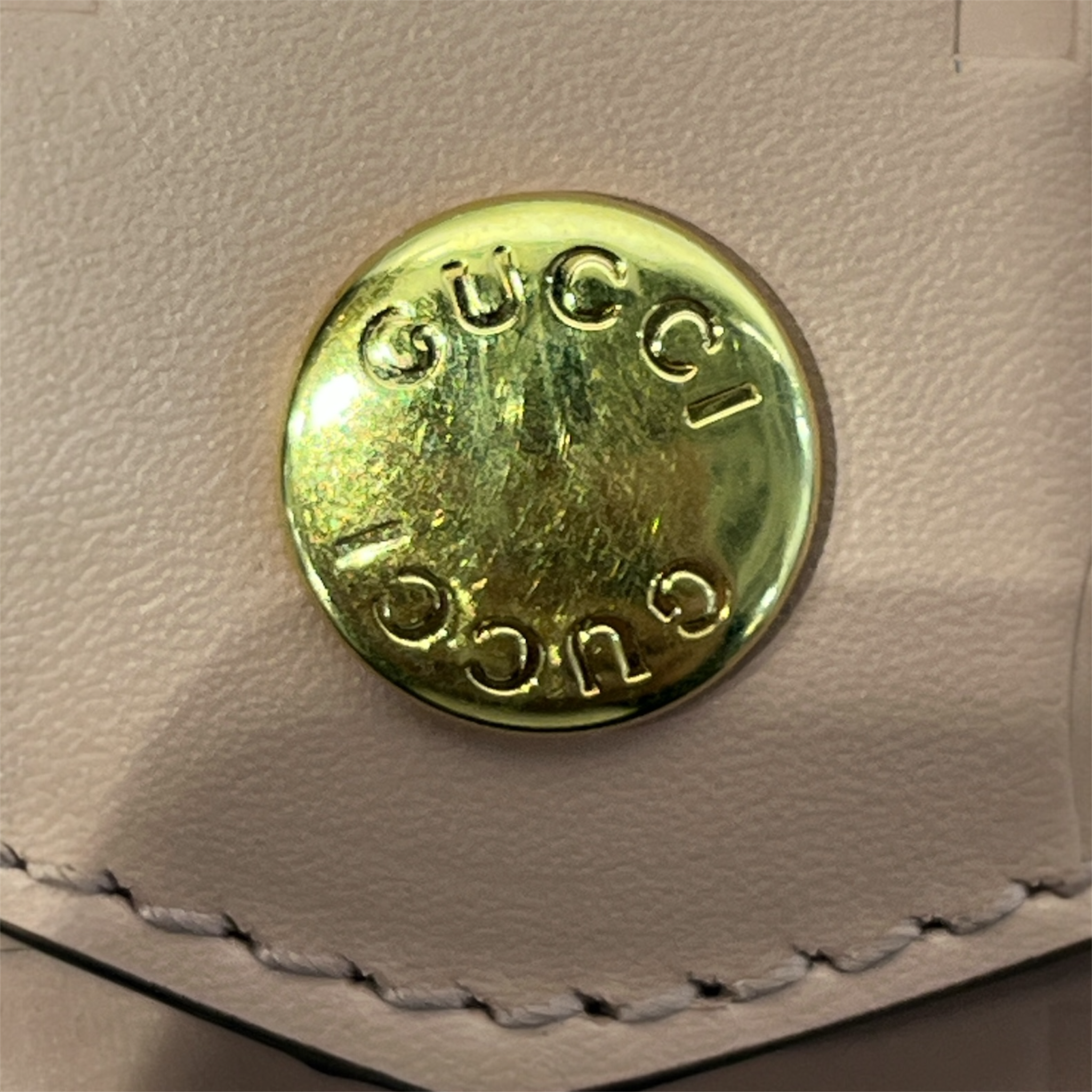 GUCCI/Cross Body Bag/Monogram/Leather/PNK/SUPER MINI GG ROSE GOLD LEATHE view 5