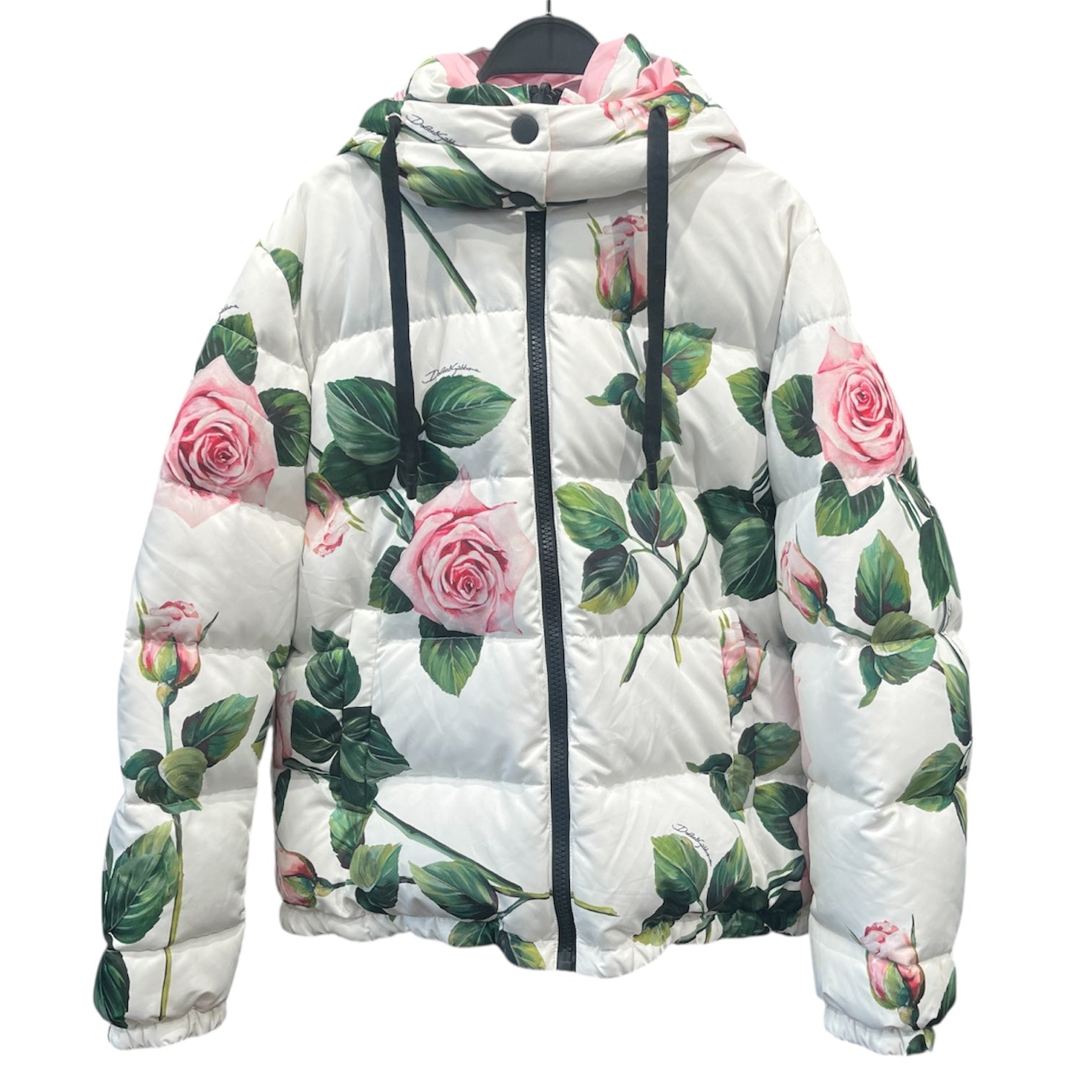 DOLCE&GABBANA/Coat/46/Floral Pattern/Nylon/WHT/Floral Print Coat view 1