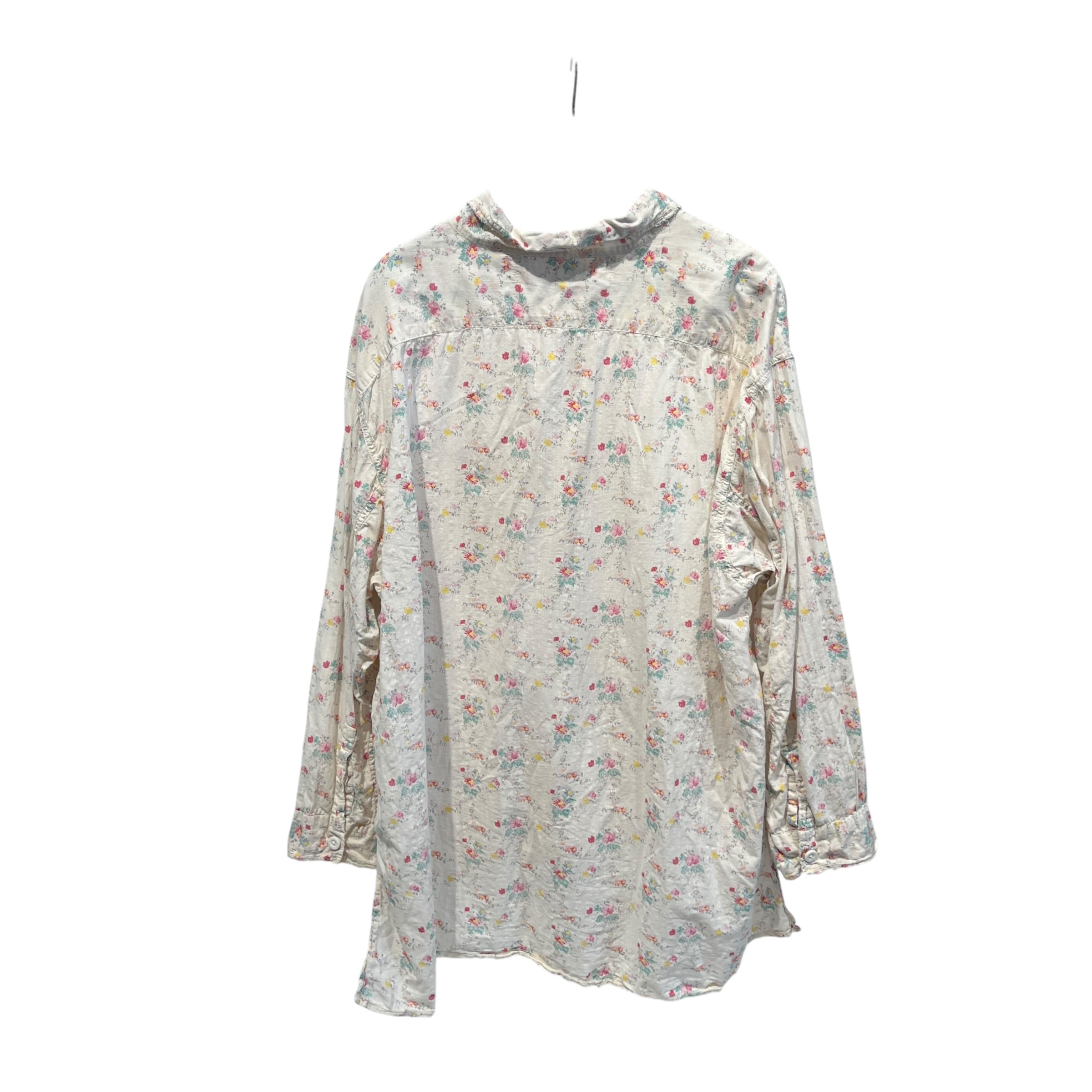 magnolia pearl/LS Blouse/M/Floral Pattern/Cotton/CRM/ view 2