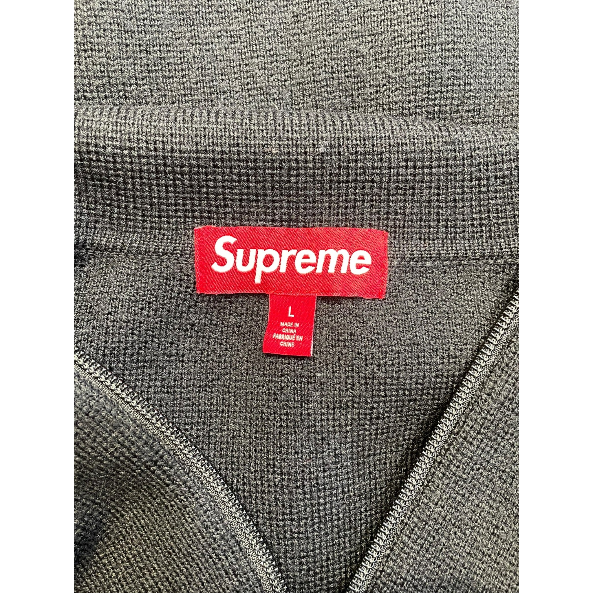 Supreme/Sweater/L/Wool/BLK/PINK STRIPE ON COLLAR view 3