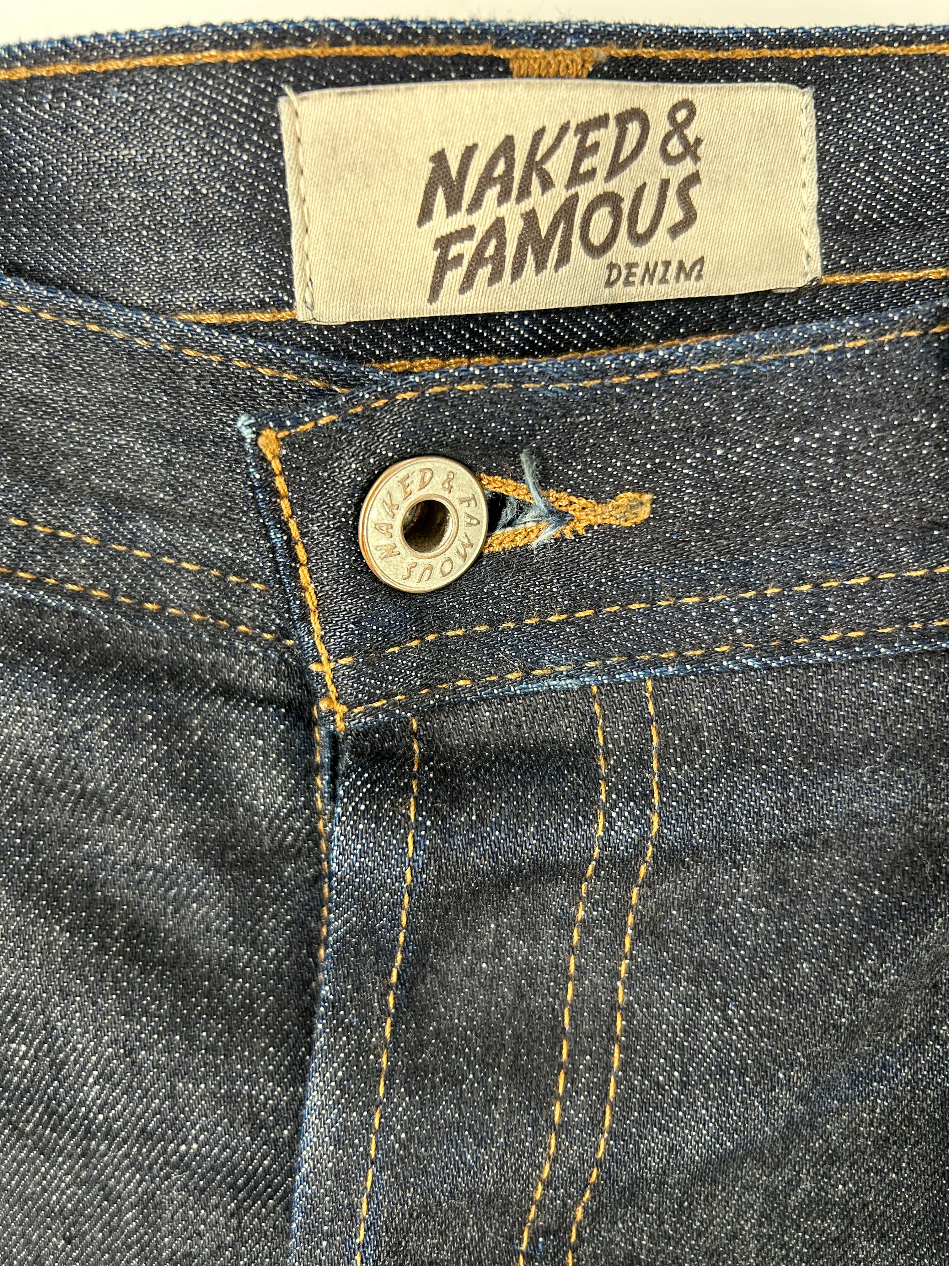 NAKED & FAMOUS DENIM/Pants/38/Denim/IDG/RN124802 NAKED & FAMOUS DENIM view 3