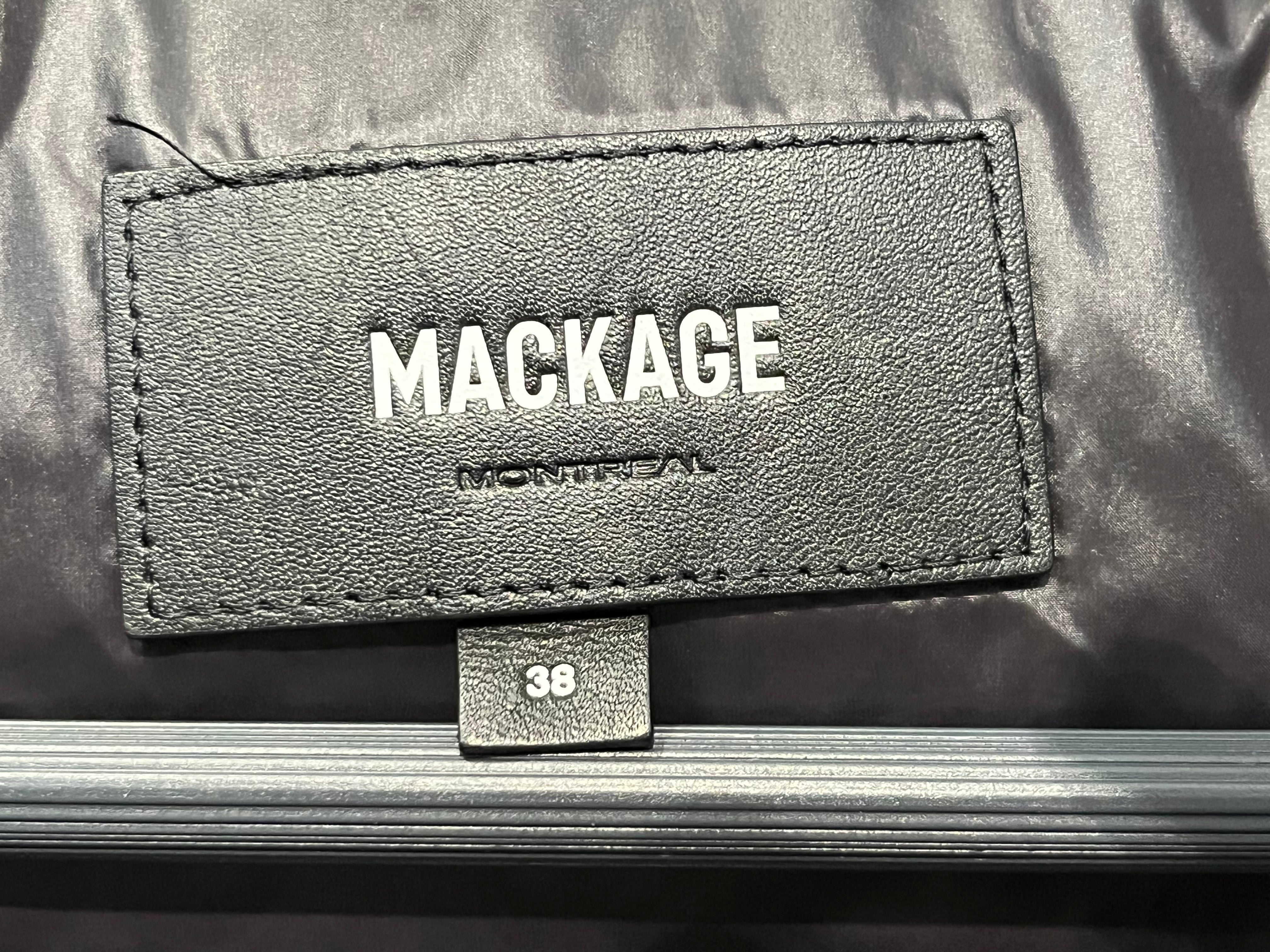 MACKAGE/Puffer Vest/38/Cotton/BLK/silver zipper view 3