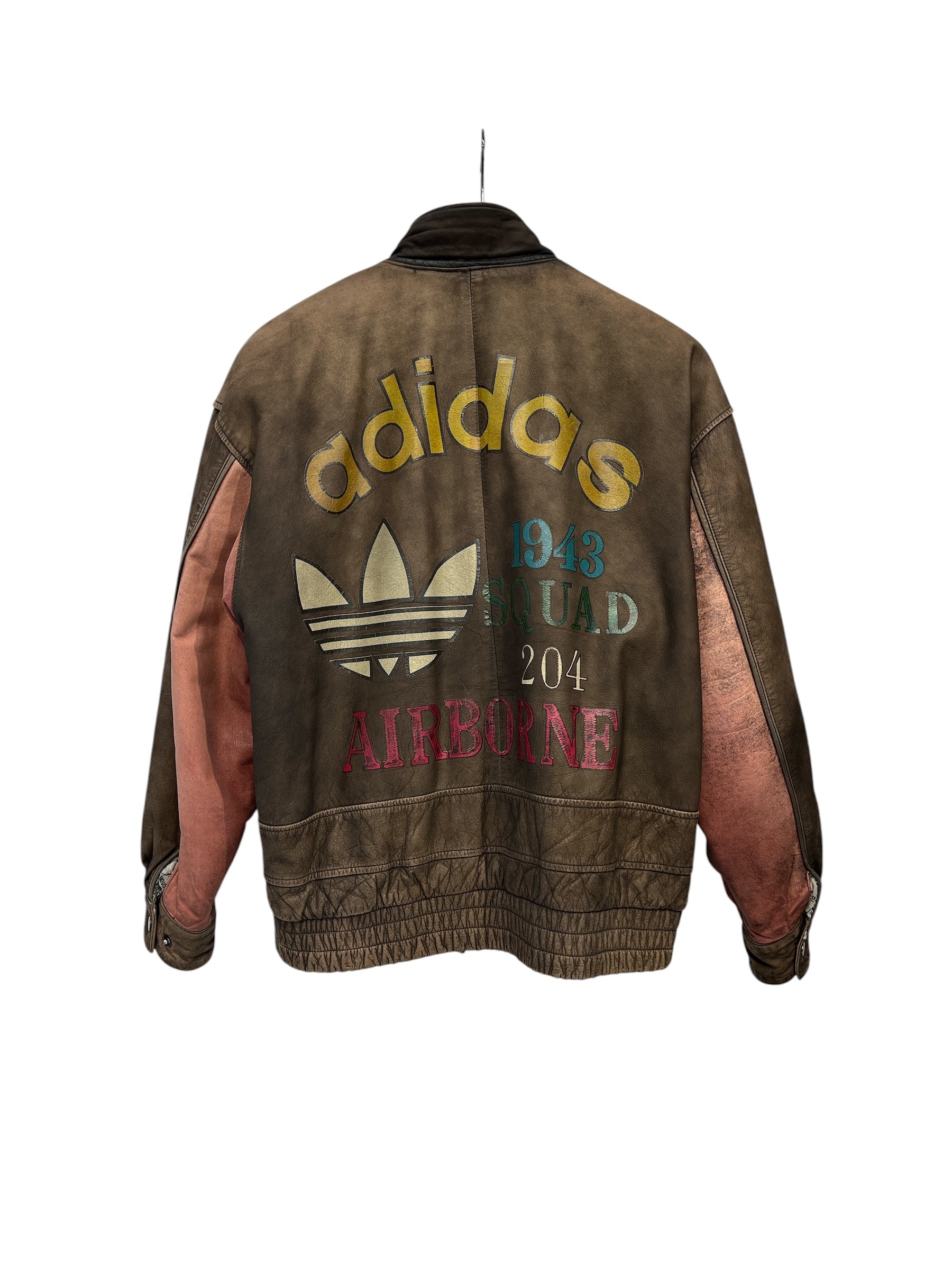 adidas/Leather Jkt/S/Leather/BRW/adidas squad 204 jkt view 2