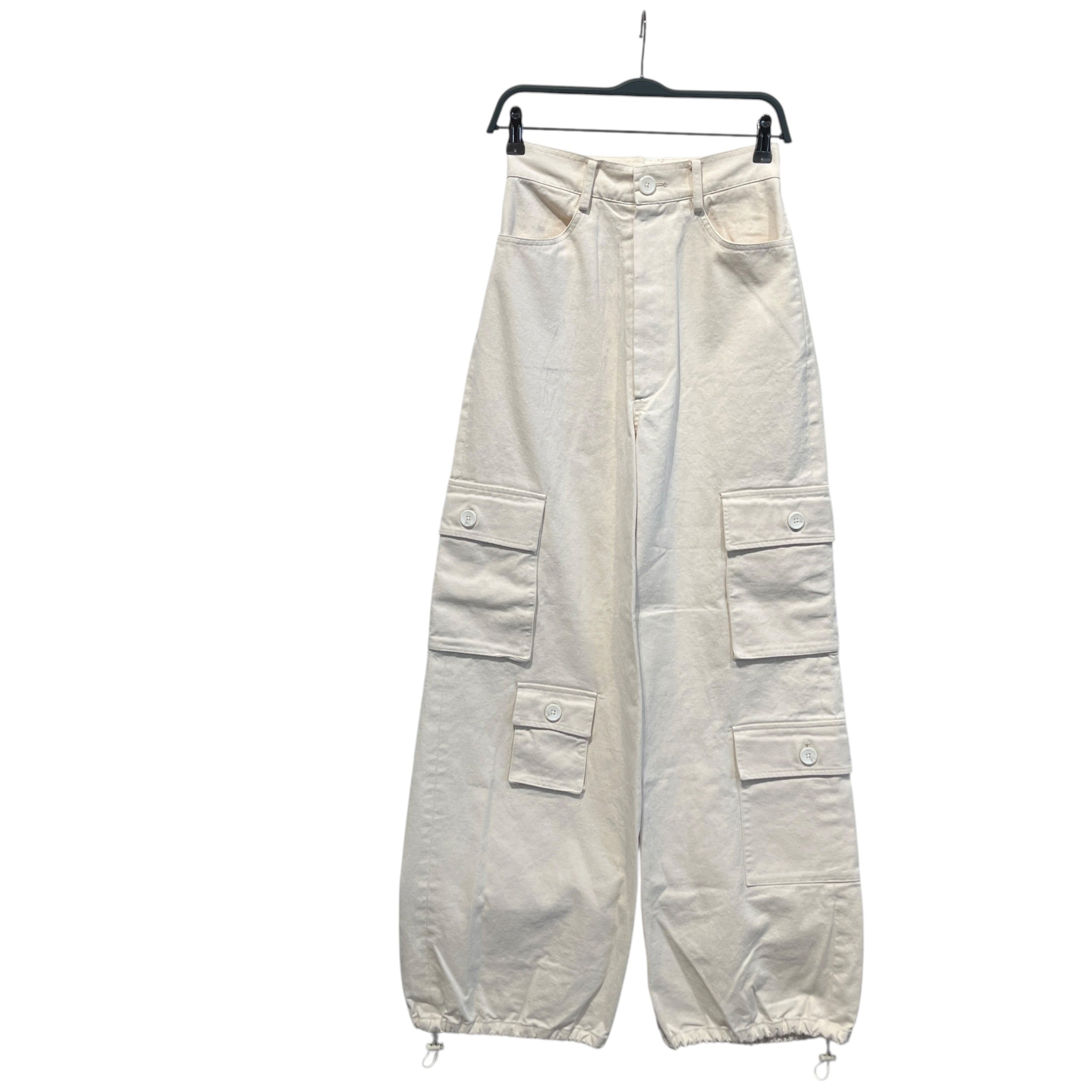The Frankie Shop/Bottoms/XS/Cotton/CRM/cargo high waisted view 1