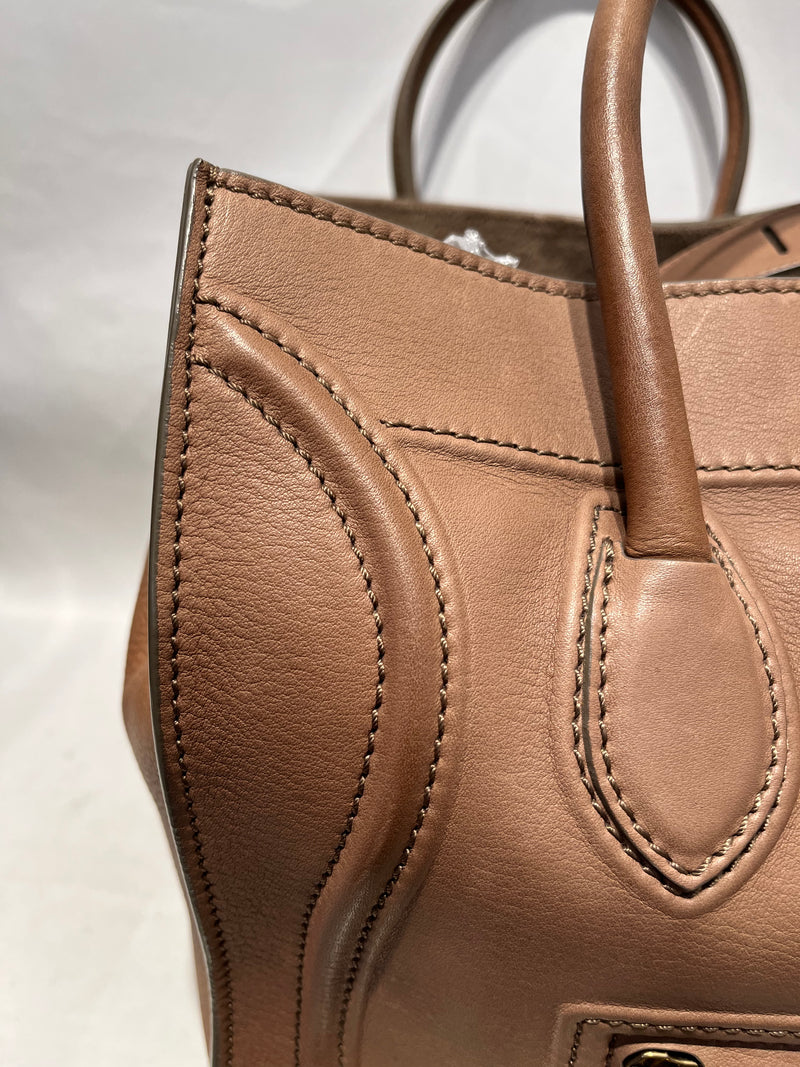 CELINE/Hand Bag/Leather/BEG/