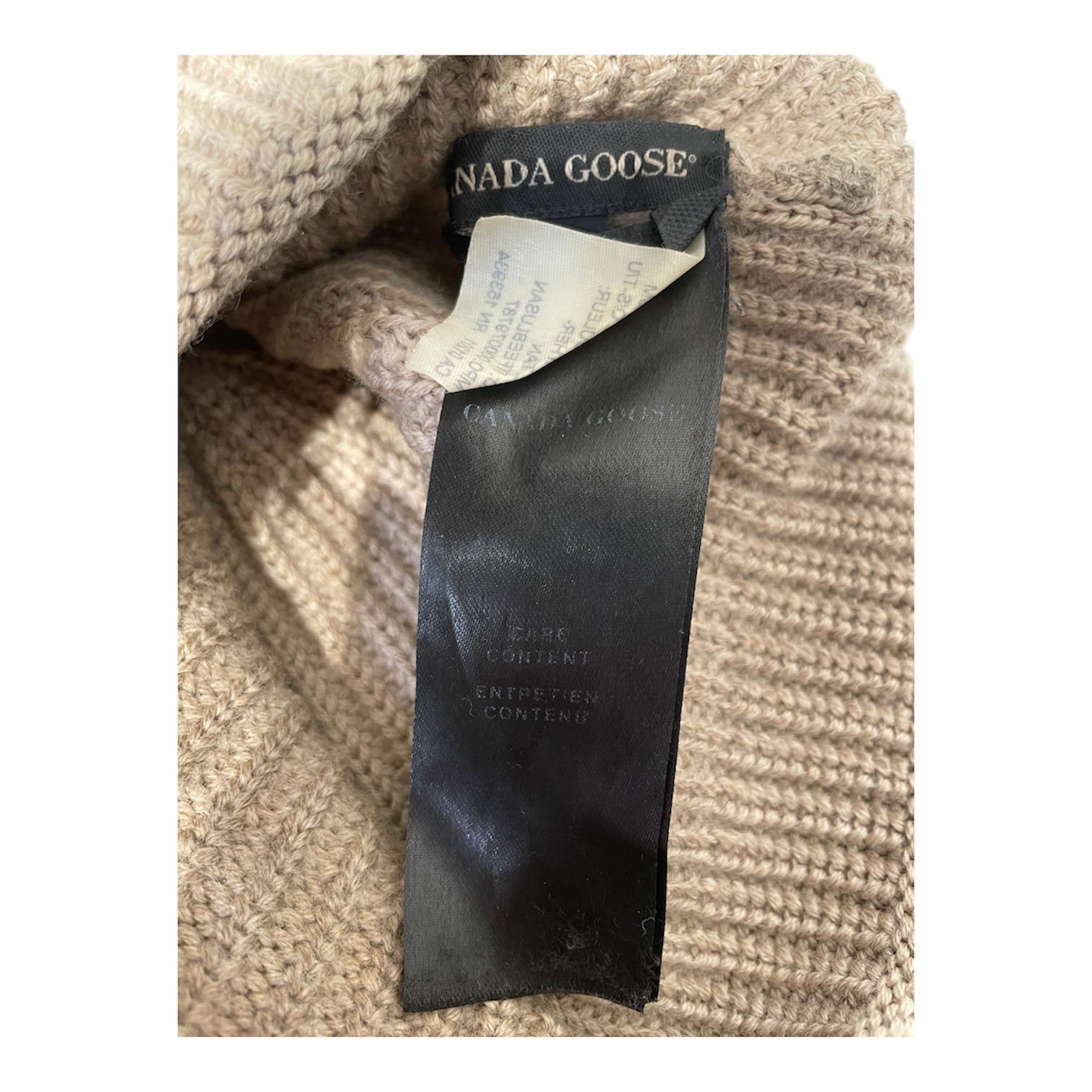 CANADA GOOSE/Beanie/Cotton/BEG/5026M view 3