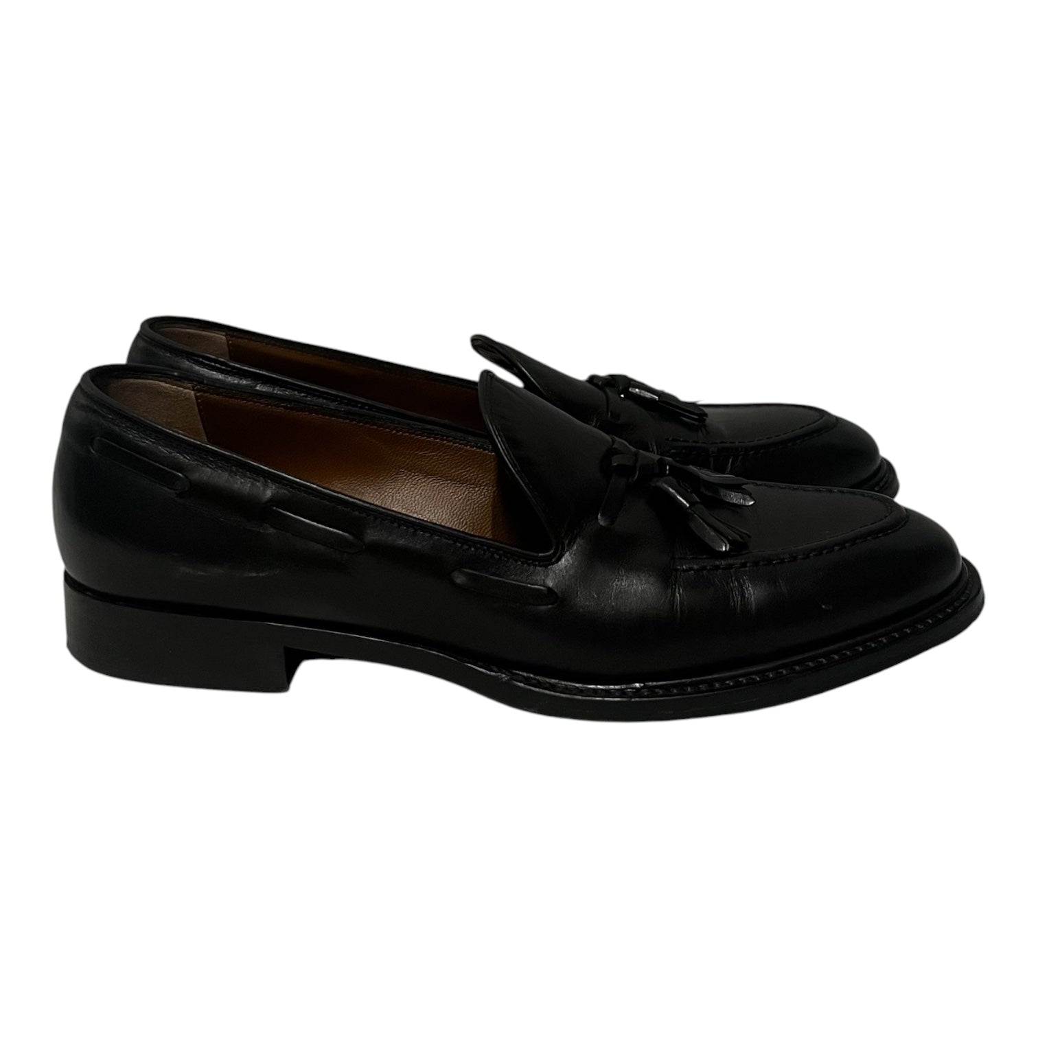 Ermenegildo Zegna/Loafers/EU 38/Leather/BLK/tassle loafers view 4