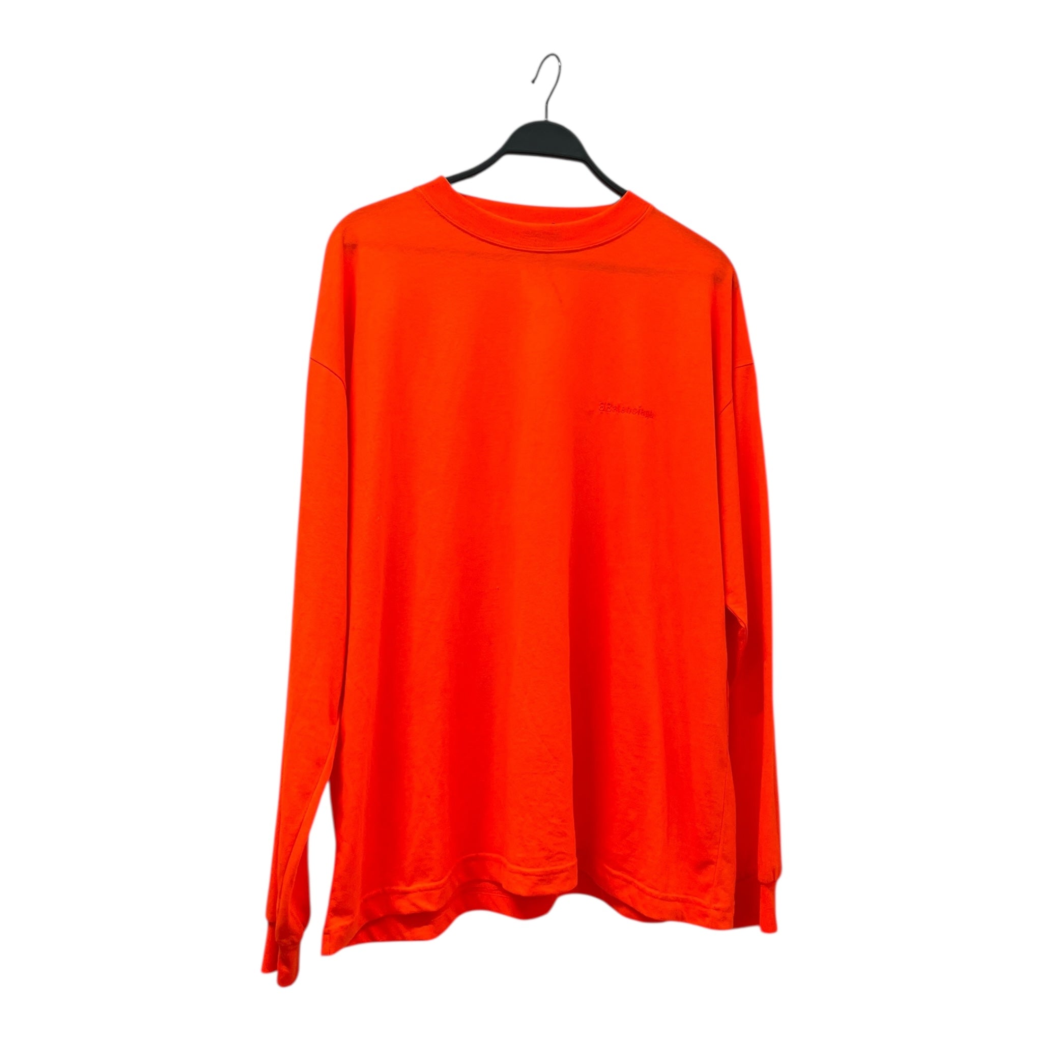 BALENCIAGA/LS T-Shirt/XL/Cotton/ORN/BALENCIAGA ON CHEST view 1