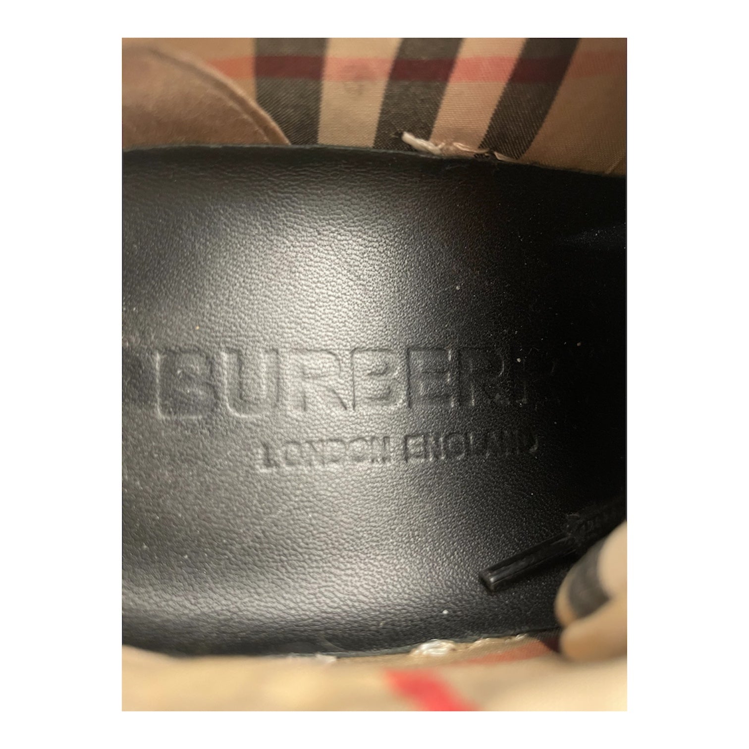 BURBERRY LONDON/Low-Sneakers/EU 38/Plaid/Polyester/CRM/REGIS CHECK LACE UP SNEAKERS view 3