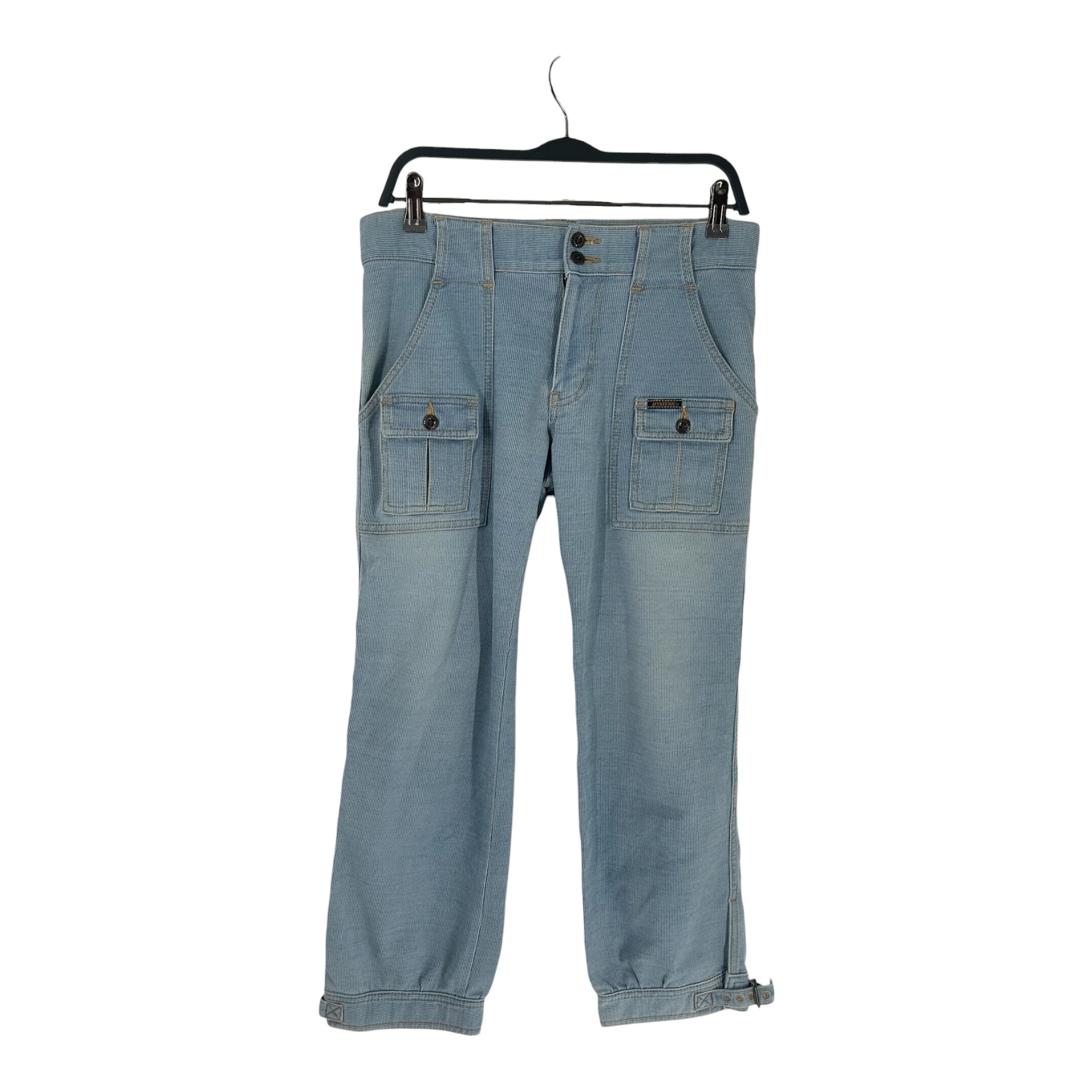 HYSTERIC GLAMOUR/Bottoms/Cotton/BLU/MINI FRNT POCKETS ANKLE BUCKLE view 1