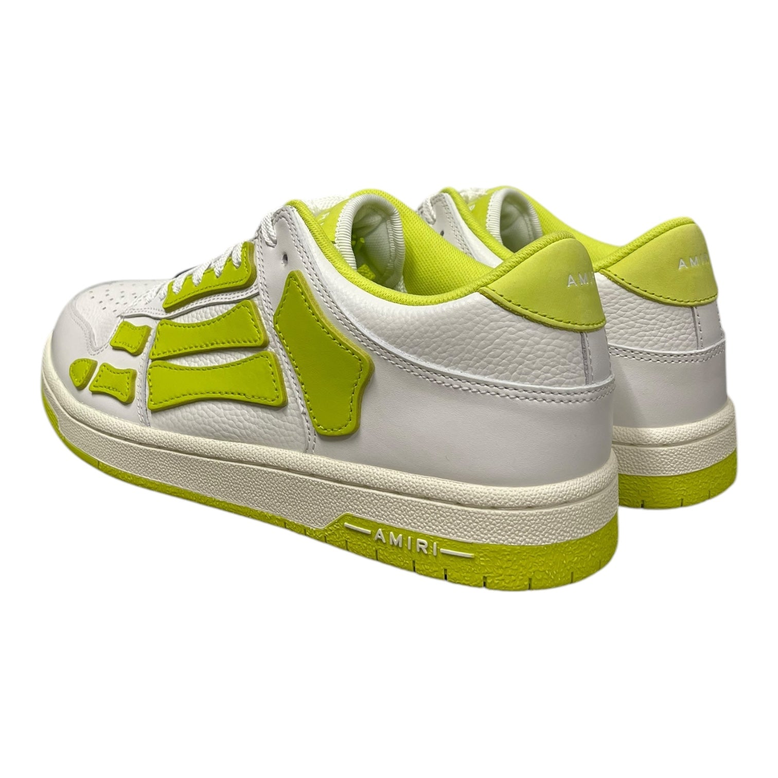 AMIRI/Low-Sneakers/US 11/Leather/GRN/HIGHLIGHTER YELLOW SKELETON view 2
