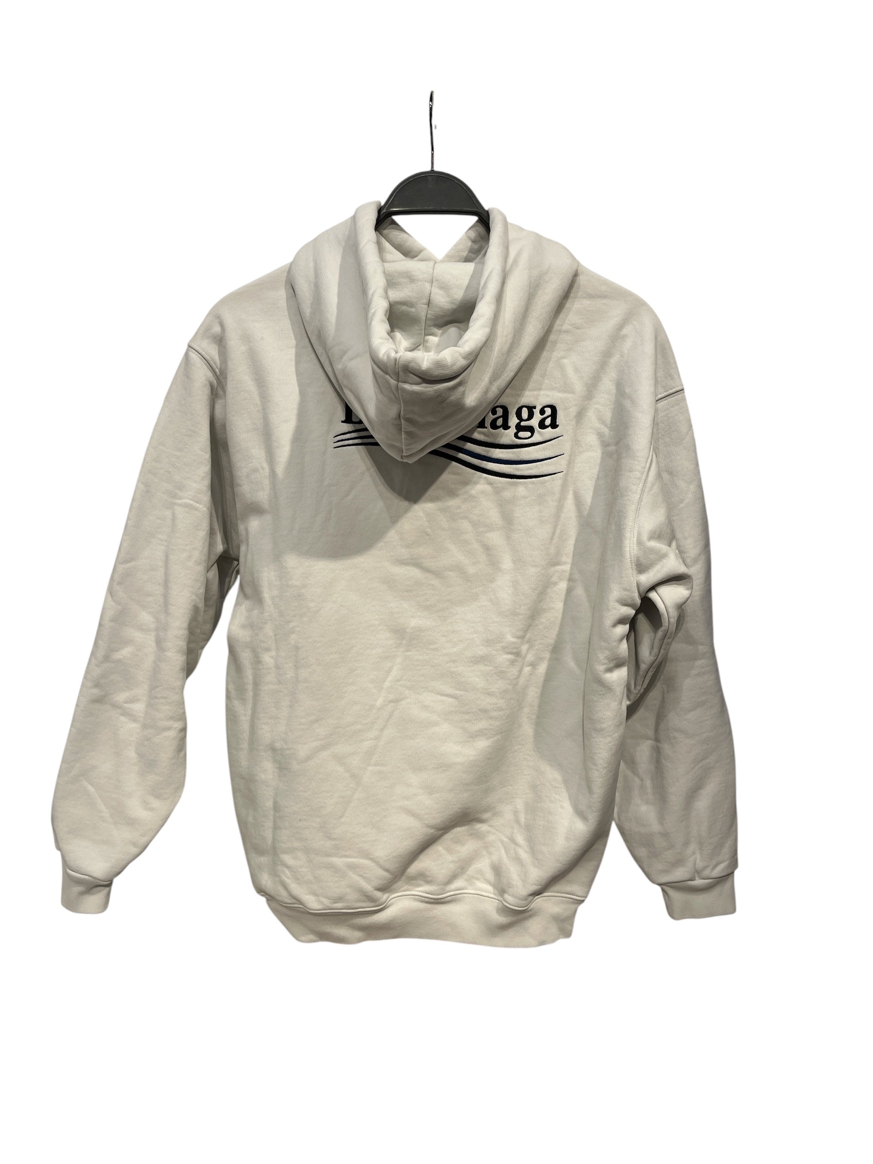 BALENCIAGA/Hoodie/XS/Cotton/WHT/political campaign view 2