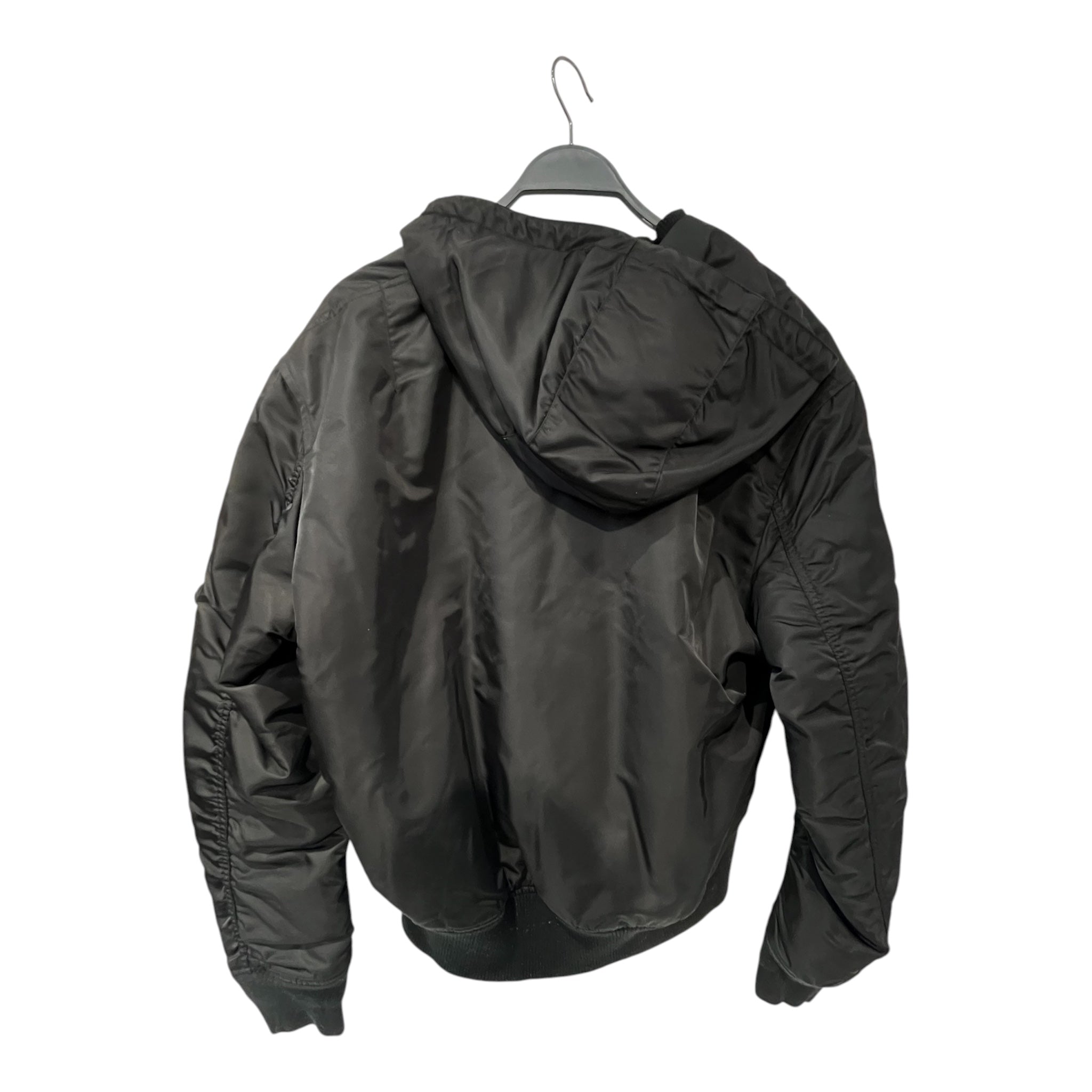 sandro/Jacket/XL/Polyester/BLK/bomber jkt w/ hood view 2