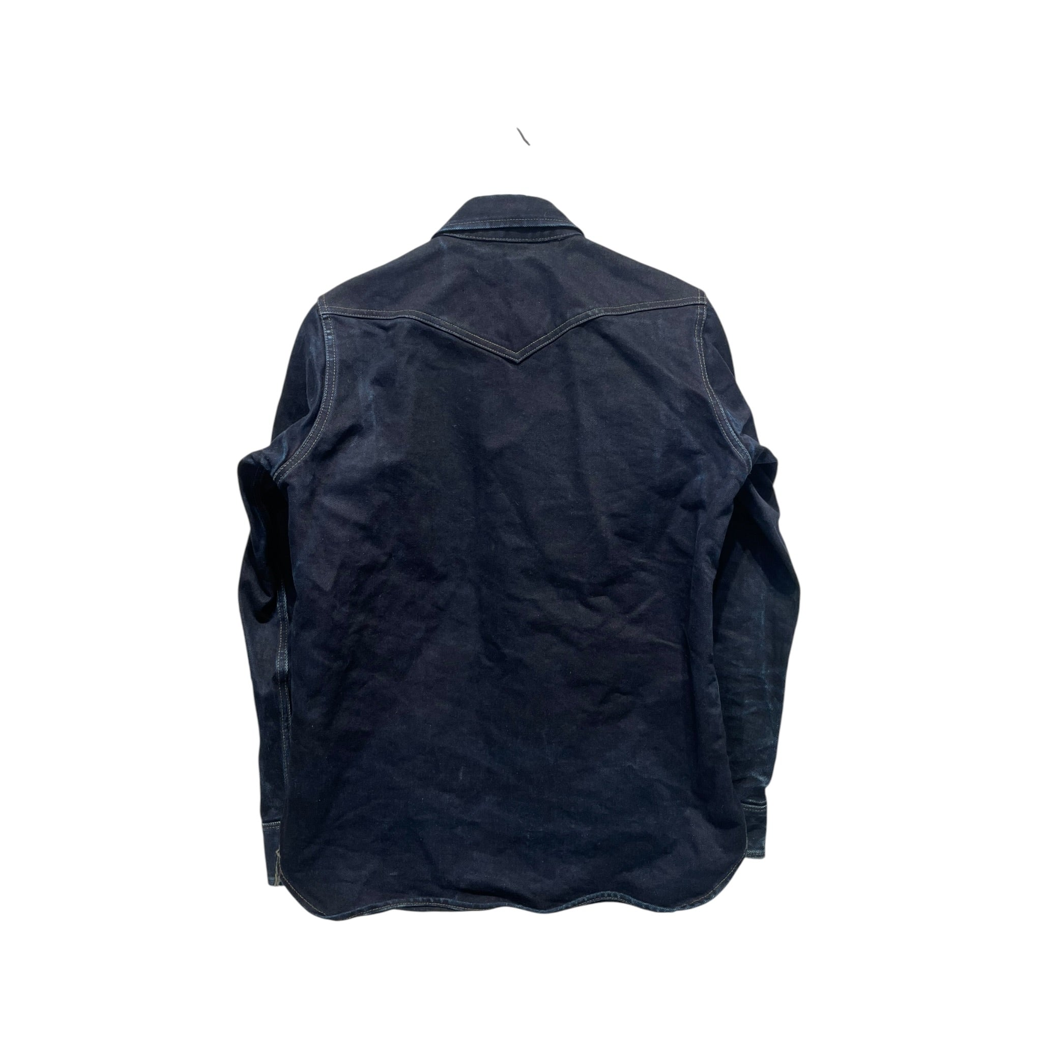 IRON HEART/Denim Jkt/S/Denim/NVY/DENIM WESTERN SHIRT view 2