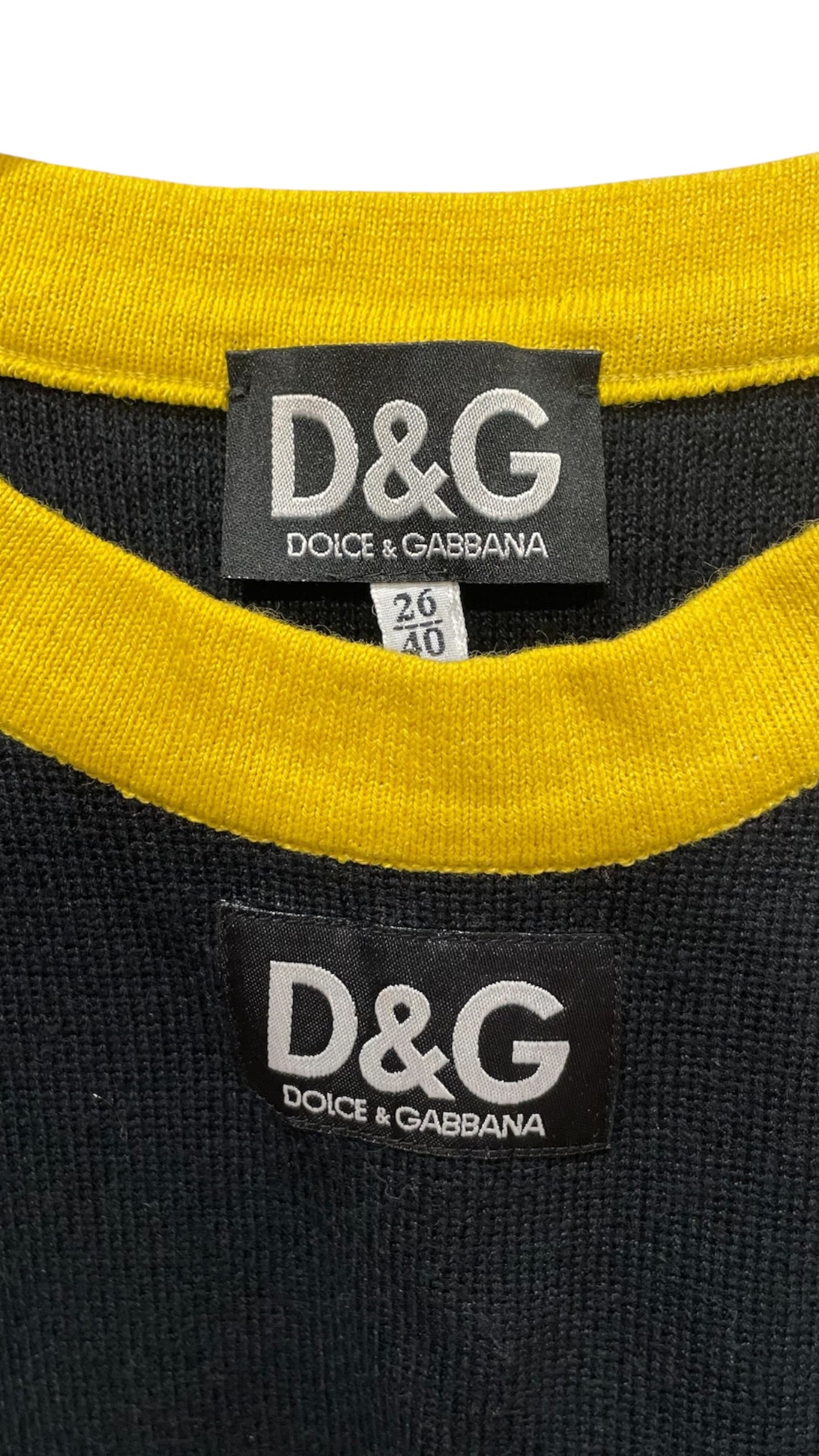 DOLCE&GABBANA/T-Shirt/26/Cotton/BLK/PINK AND YELLOW view 3