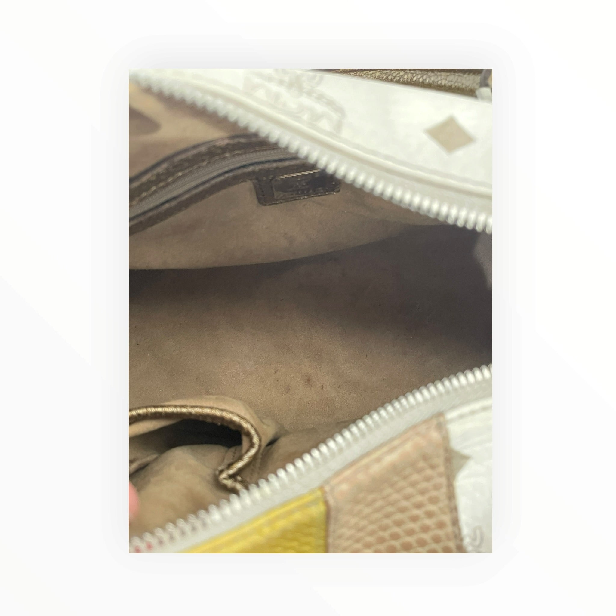 MCM/Hand Bag/Monogram/Leather/WHT/VISETOS PRINCESS LION BOSTON view 5