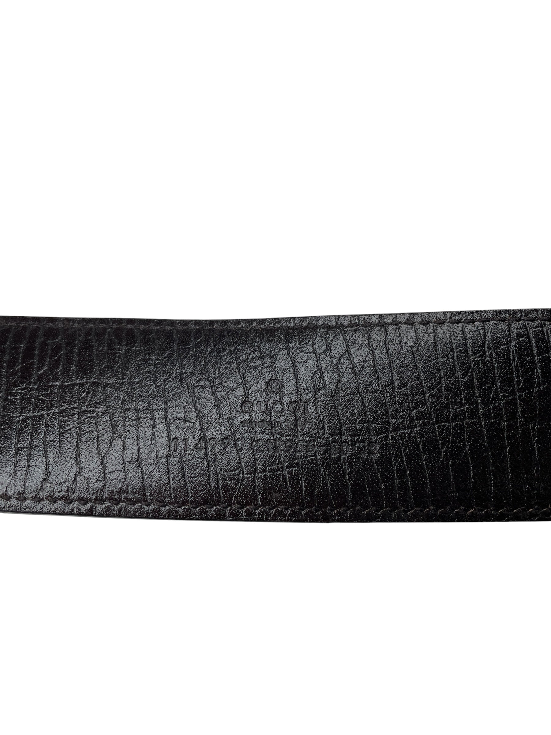 GUCCI/Belt/Monogram/Leather/BEG/monogram belt view 3