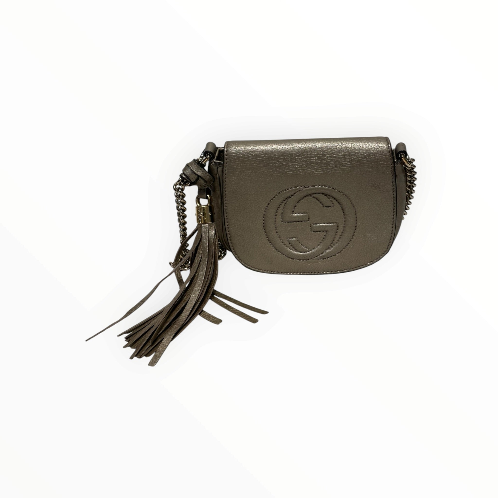 GUCCI/Cross Body Bag/Leather/GLD/soho chain shoulder bag view 1