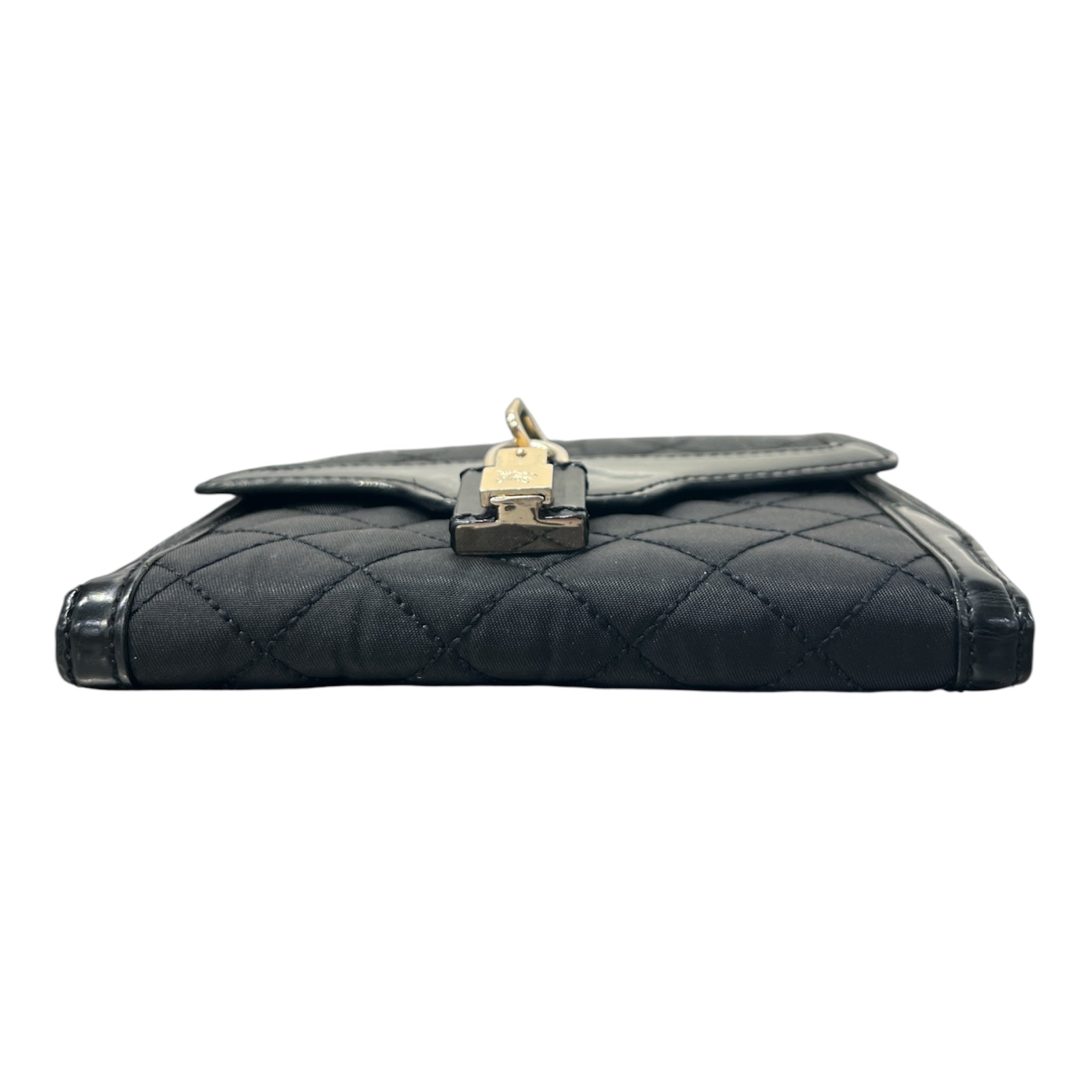 BURBERRY/Wallet/BLK/QUILTED, LOCK DETAIL view 4