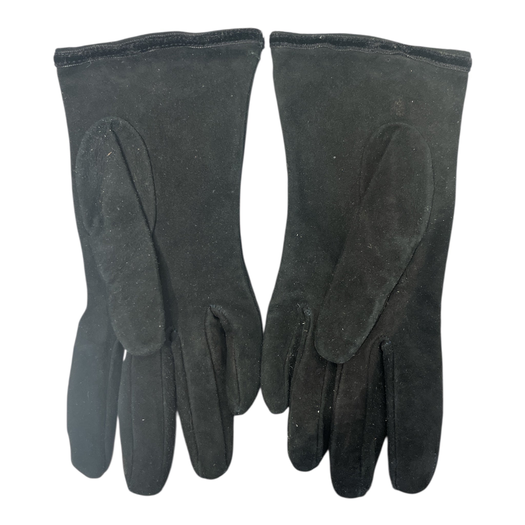 BLUMARINE/Gloves, Mittens/Suede/BLK/CRYSTAL B view 2