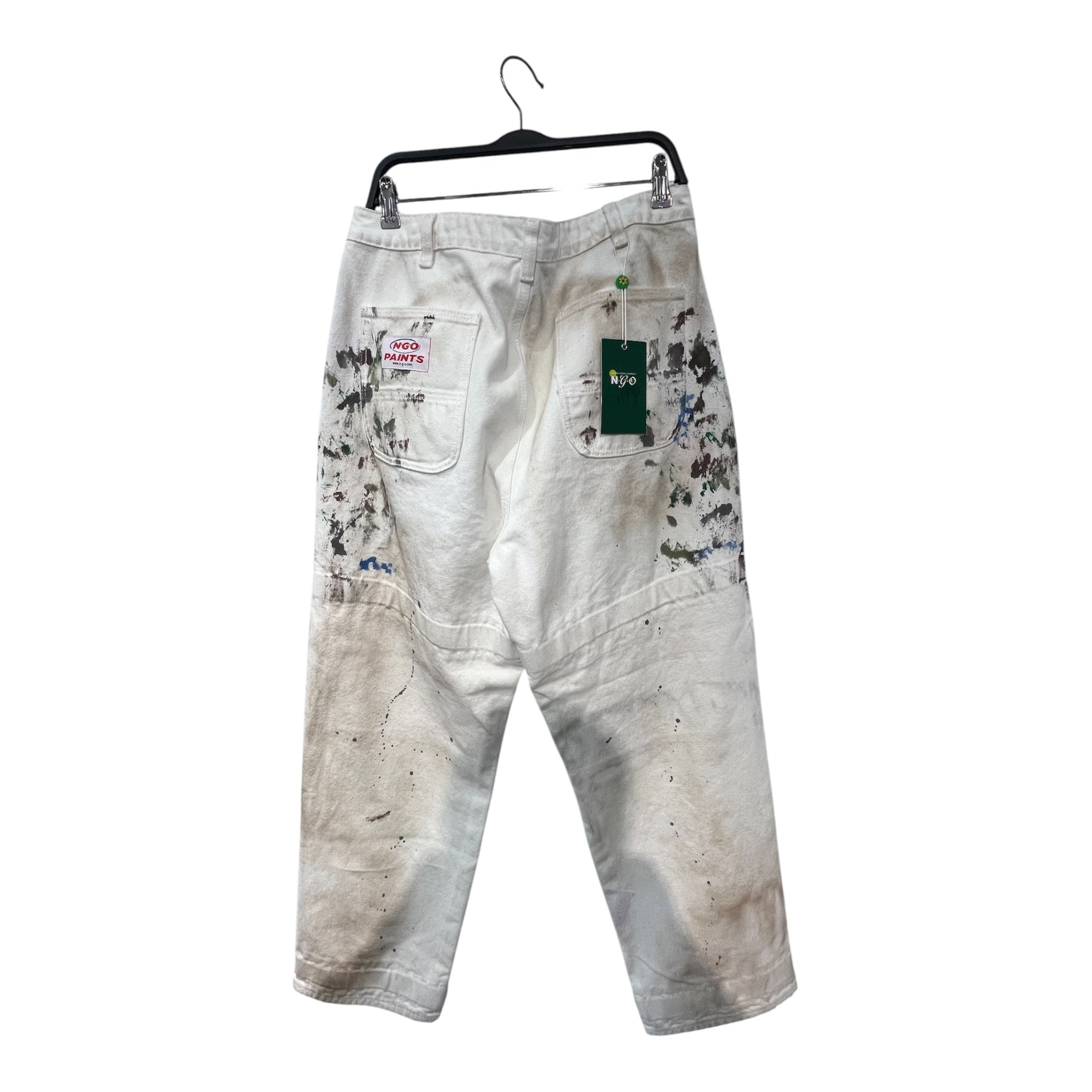 NGO/Straight Pants/34/Cotton/CRM/PAINTER PANTS view 2