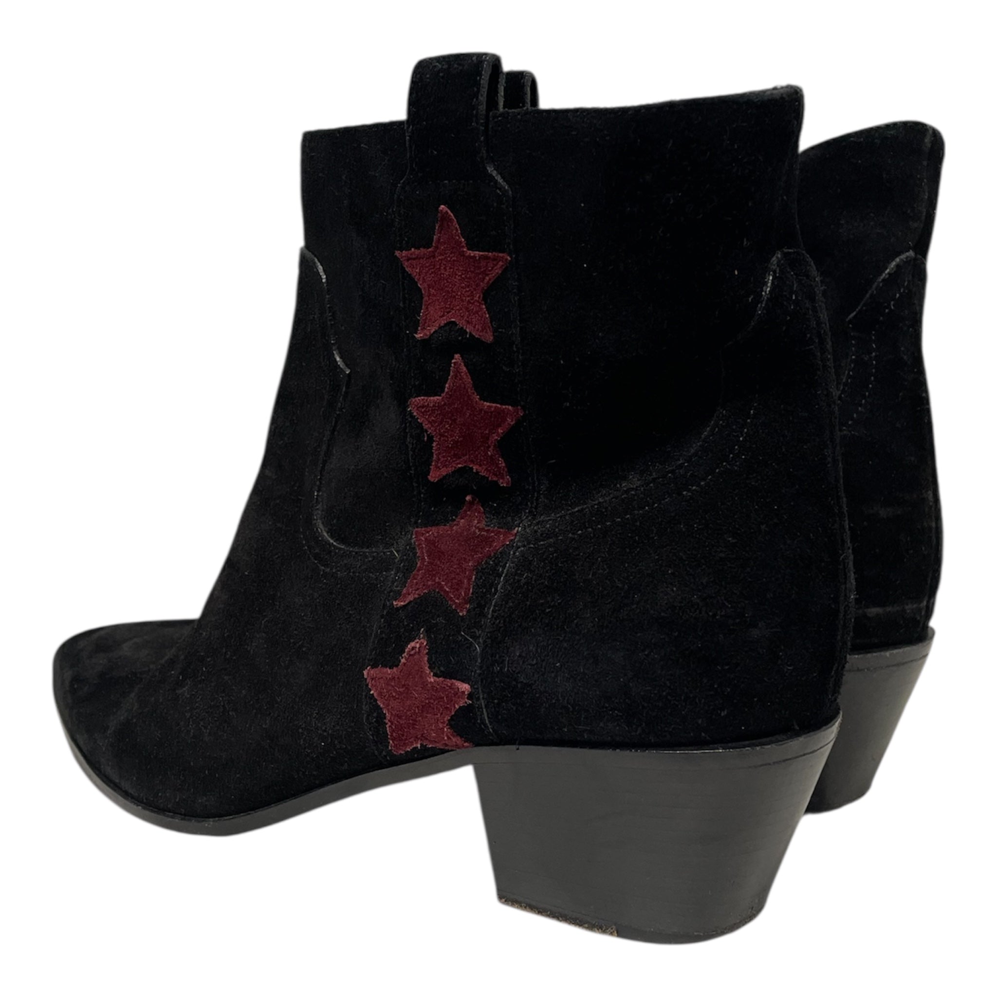SAINT LAURENT/Western Boots/EU 36.5/Suede/BLK/RED STAR SUEDE BOOTS view 2