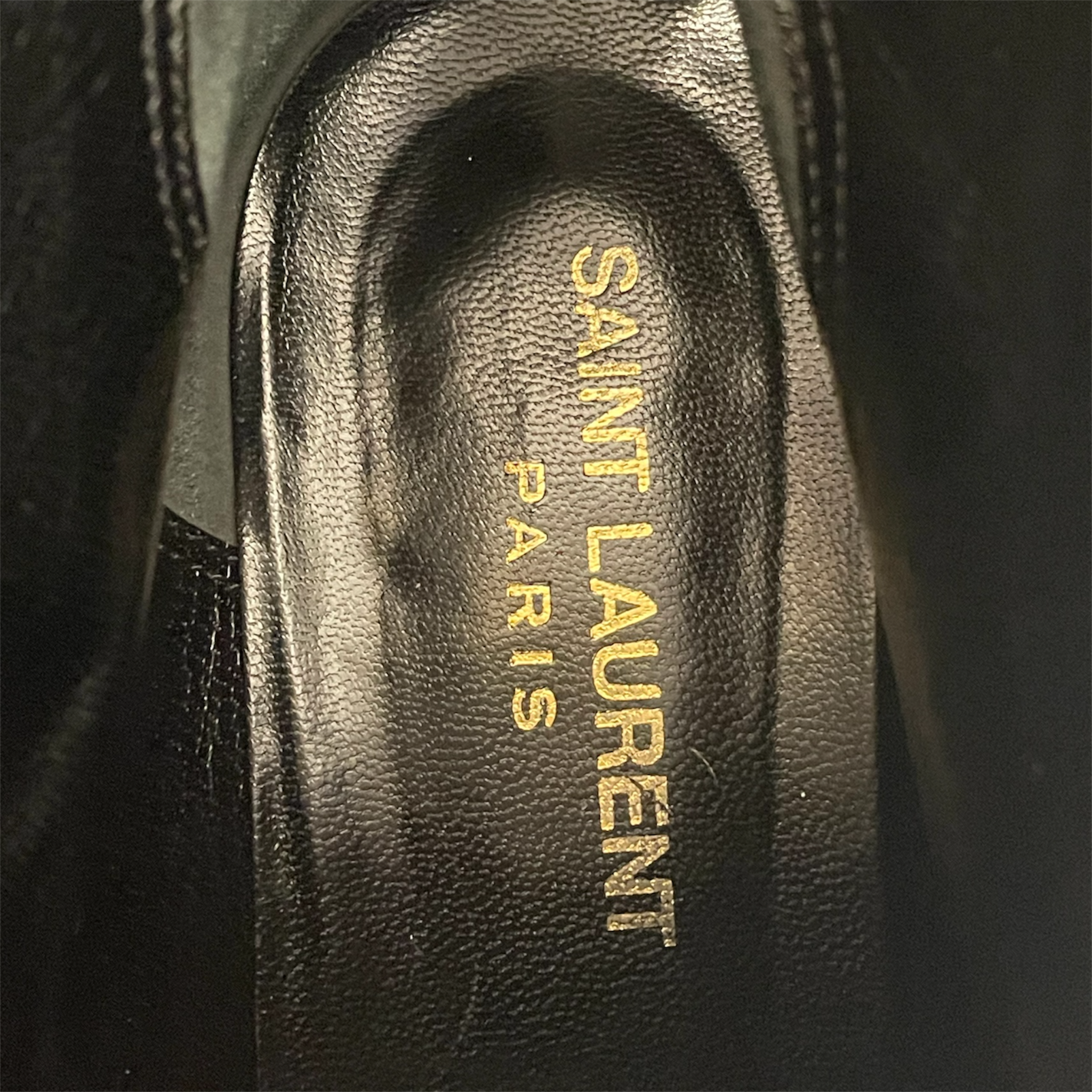 SAINT LAURENT/Western Boots/EU 36.5/Suede/BLK/RED STAR SUEDE BOOTS view 3