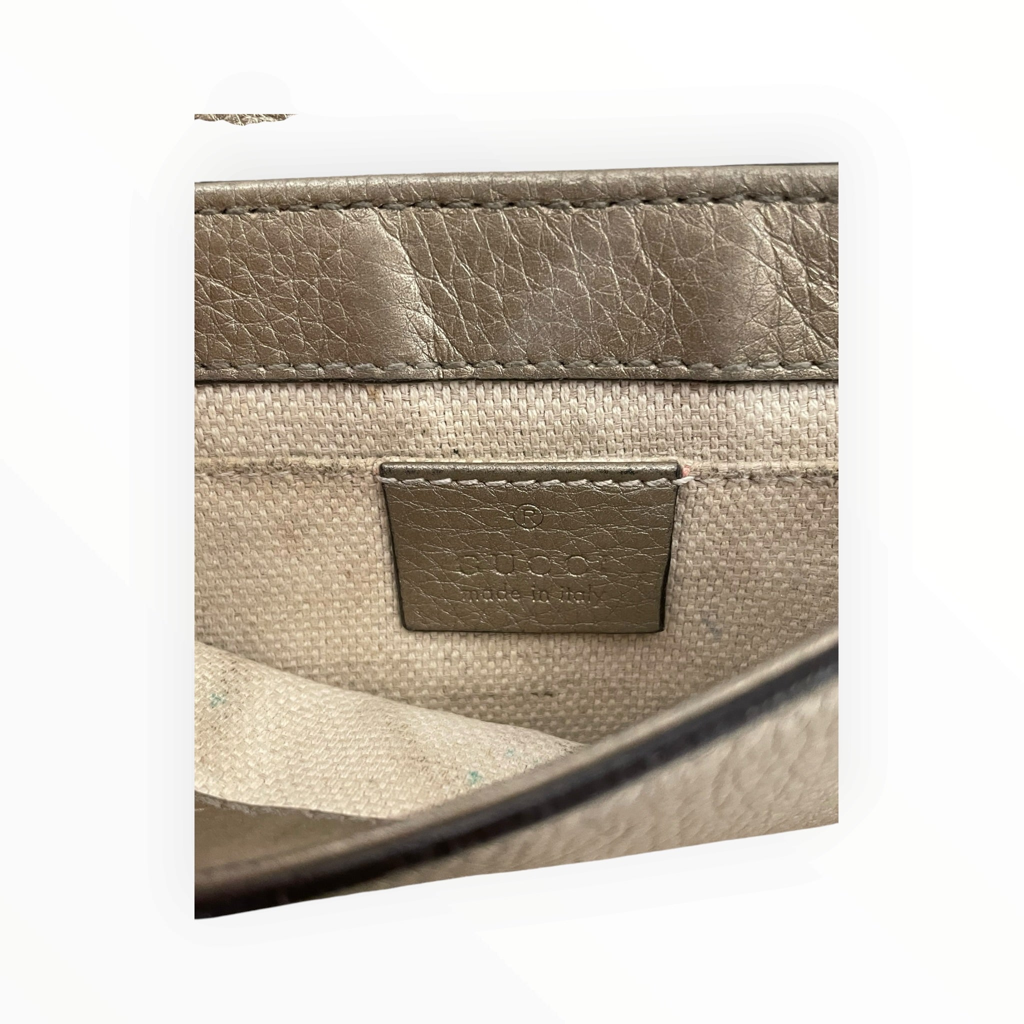 GUCCI/Cross Body Bag/Leather/GLD/soho chain shoulder bag view 6