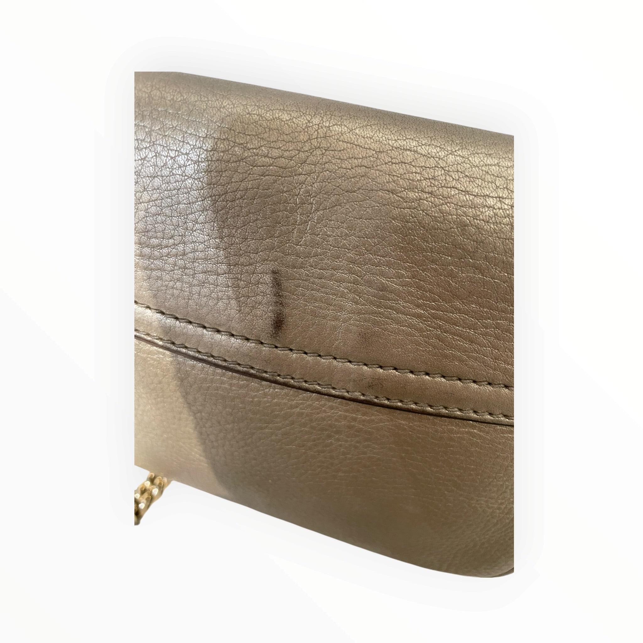GUCCI/Cross Body Bag/Leather/GLD/soho chain shoulder bag view 7