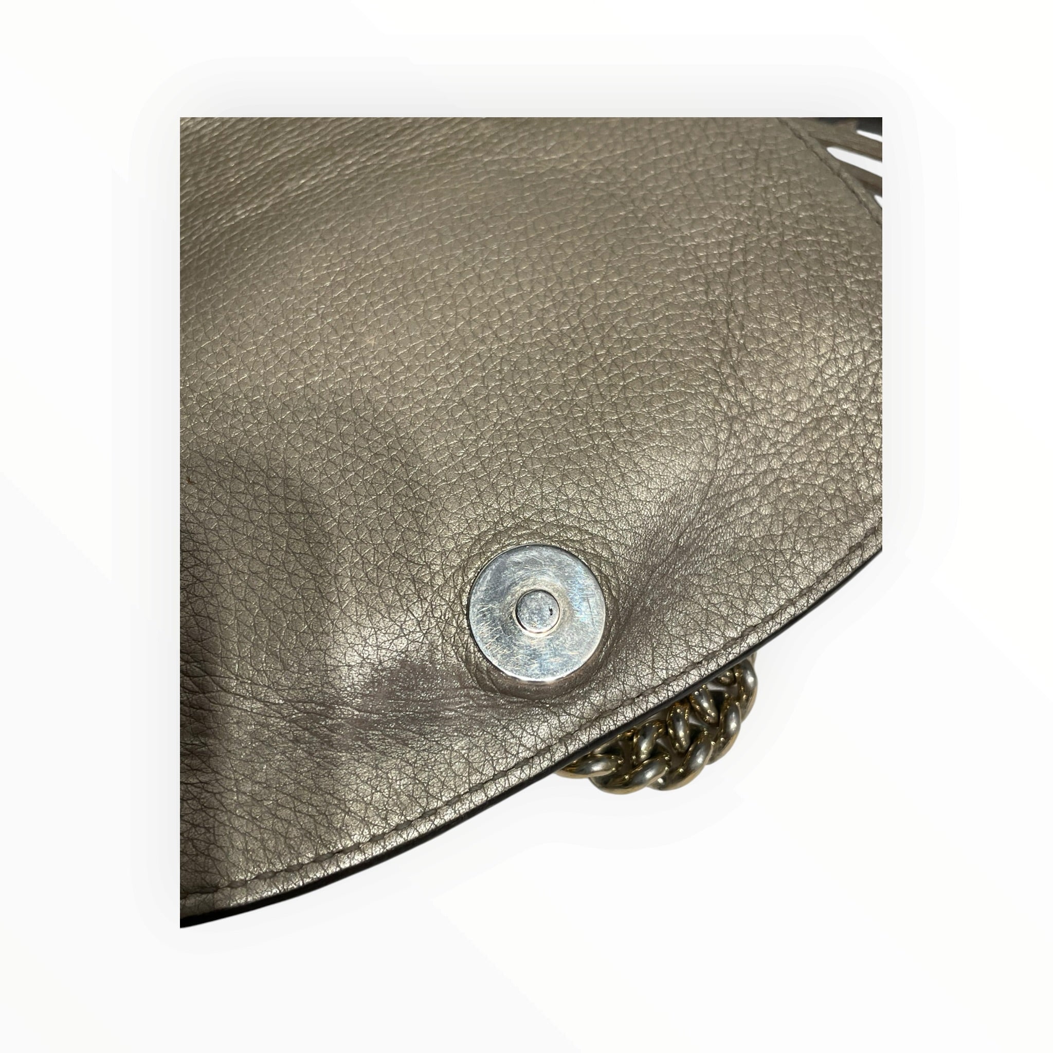 GUCCI/Cross Body Bag/Leather/GLD/soho chain shoulder bag view 8