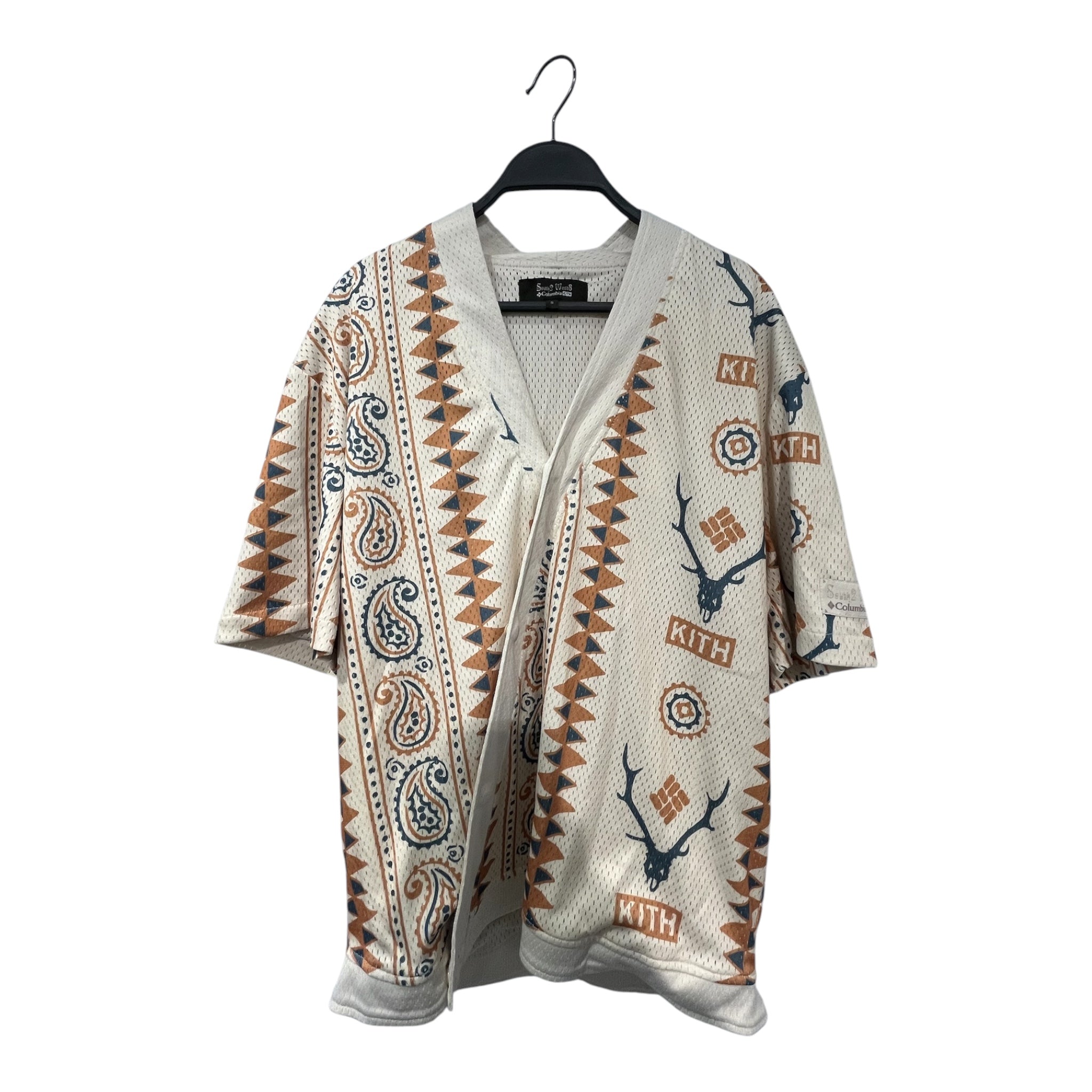 KITH/South2 West8(S2W8)/Columbia/Shirt/S/Polyester/CRM/Paisley/BRANDS ON SIDE view 1
