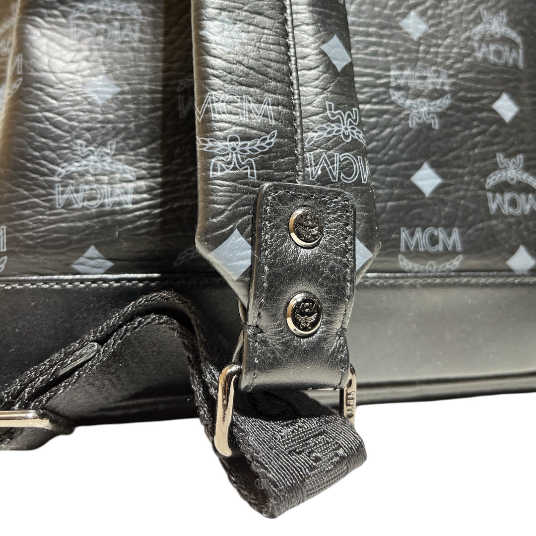 MCM/Backpack/Monogram/Leather/BLK/HALF WHITE HALF BLACK MCM/Backpack/Monogram/Leather/BLK/HALF WHITE HALF BLACK
