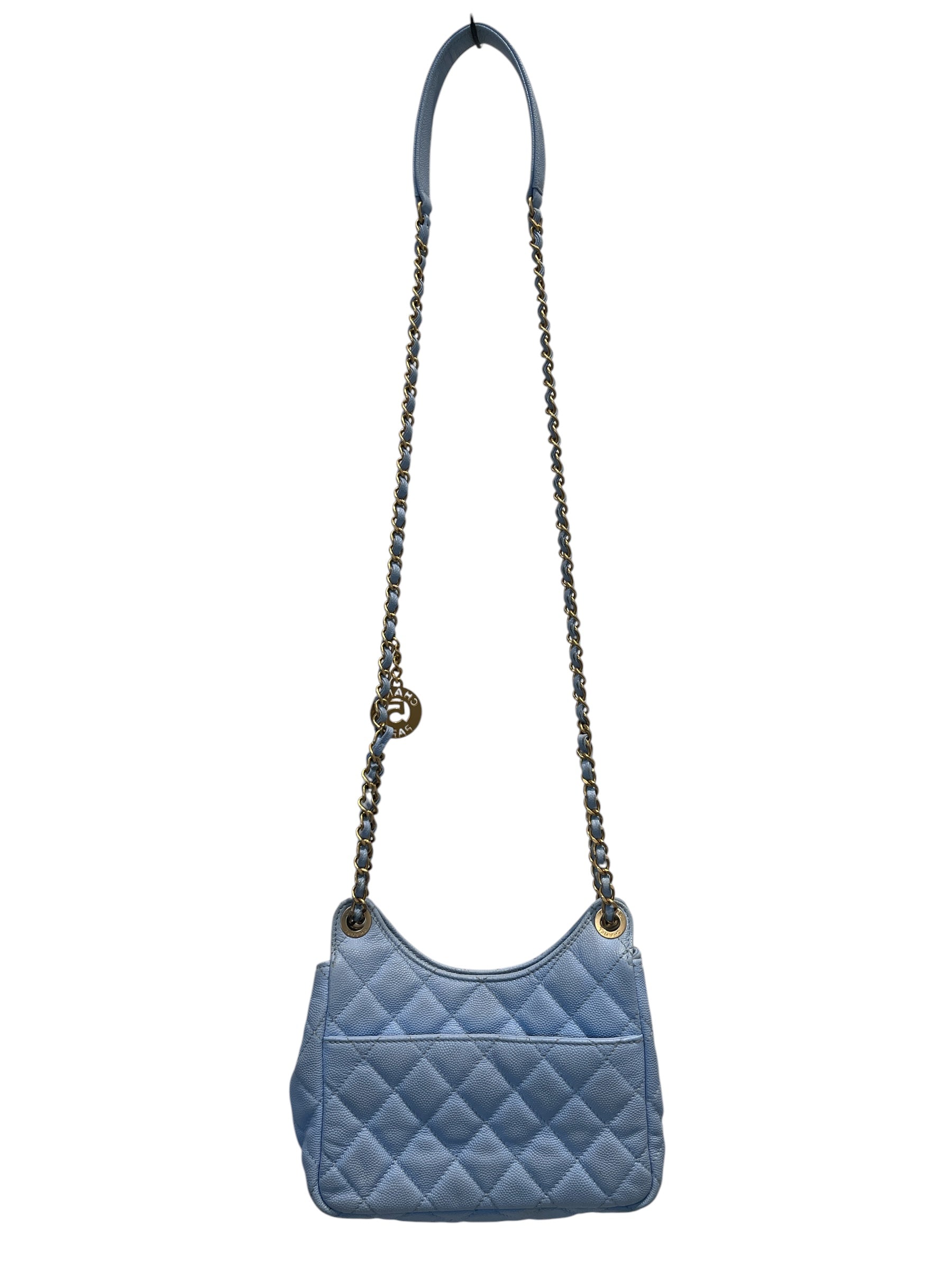 CHANEL/Clutch Bag/Leather/BLU/QUILTED LAMBSKIN view 2