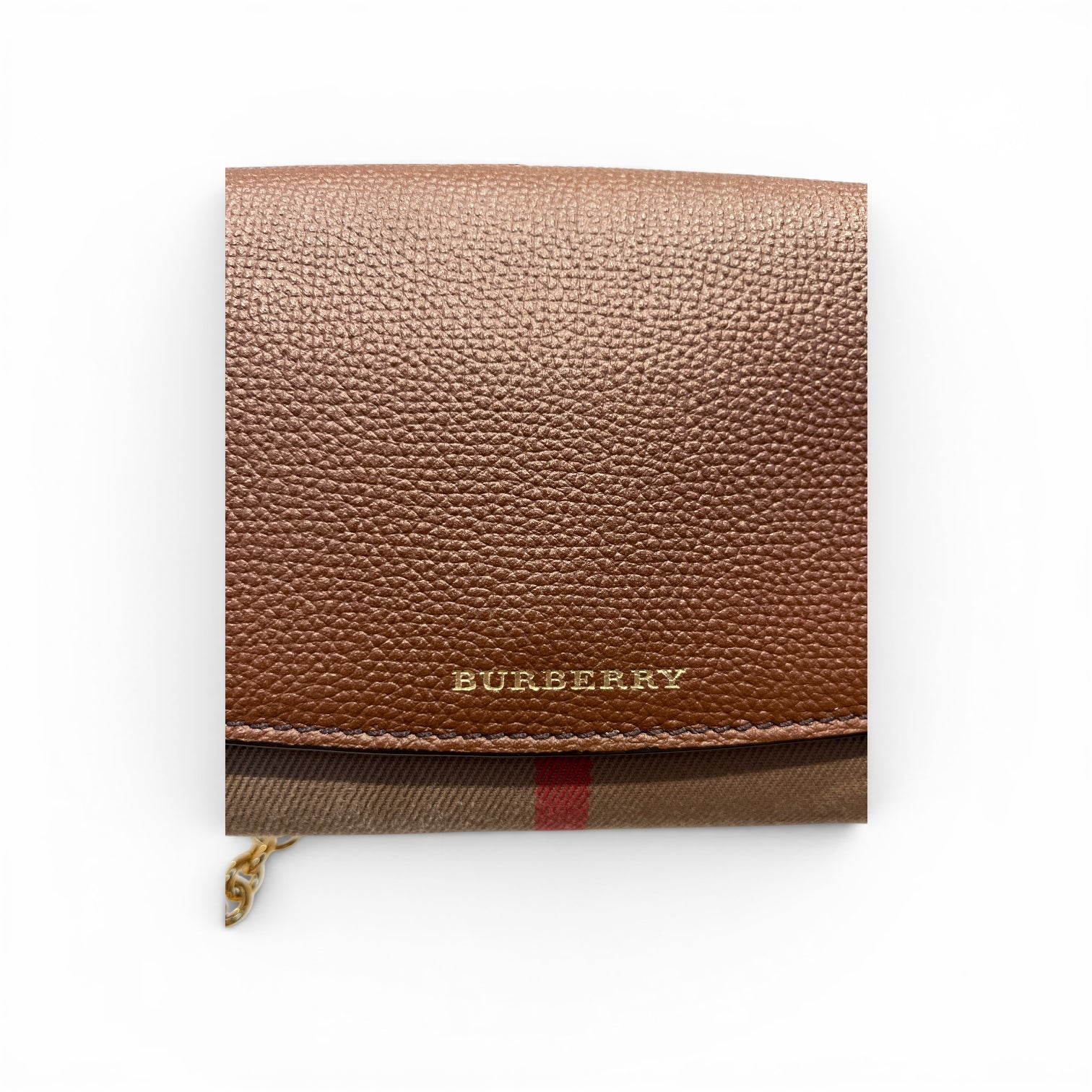 BURBERRY/Wallet/Leather/BRW/HOUSE CHECK CHAIN WALLET view 3