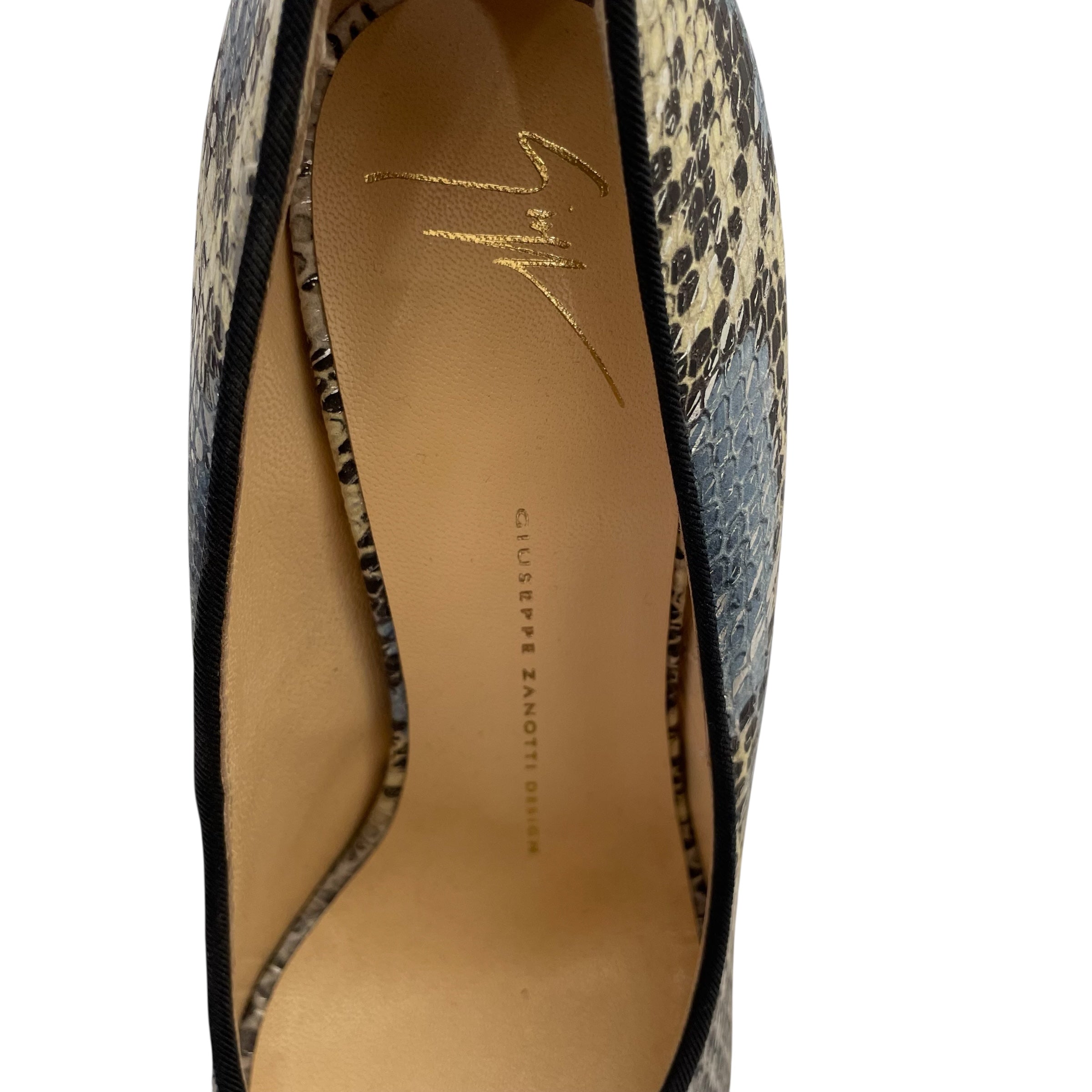 GIUSEPPE ZANOTTI DESIGN/Heels/US 7.5/Animal Pattern/Leather/BLU/ view 3