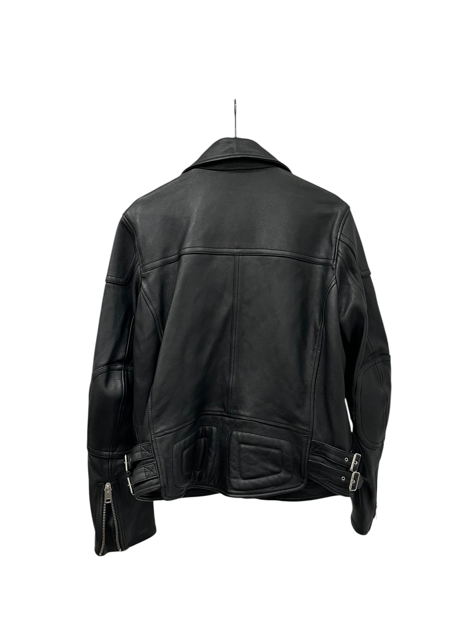 DIESEL/Leather Jkt/XL/Leather/BLK/PADDED JACKET W ZIPPERS view 2