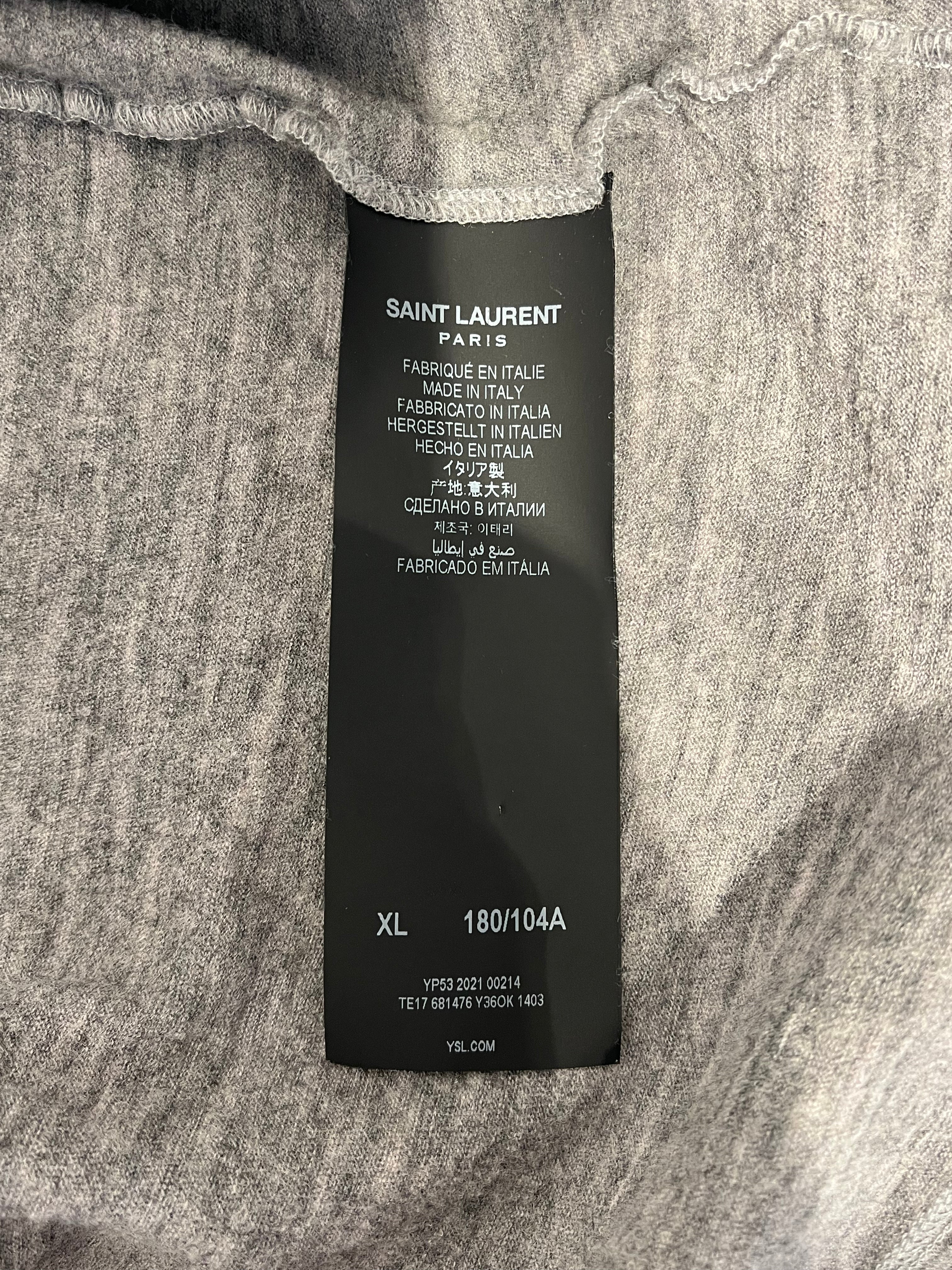 SAINT LAURENT/SL Shirt/XL/Wool/GRY/ view 4