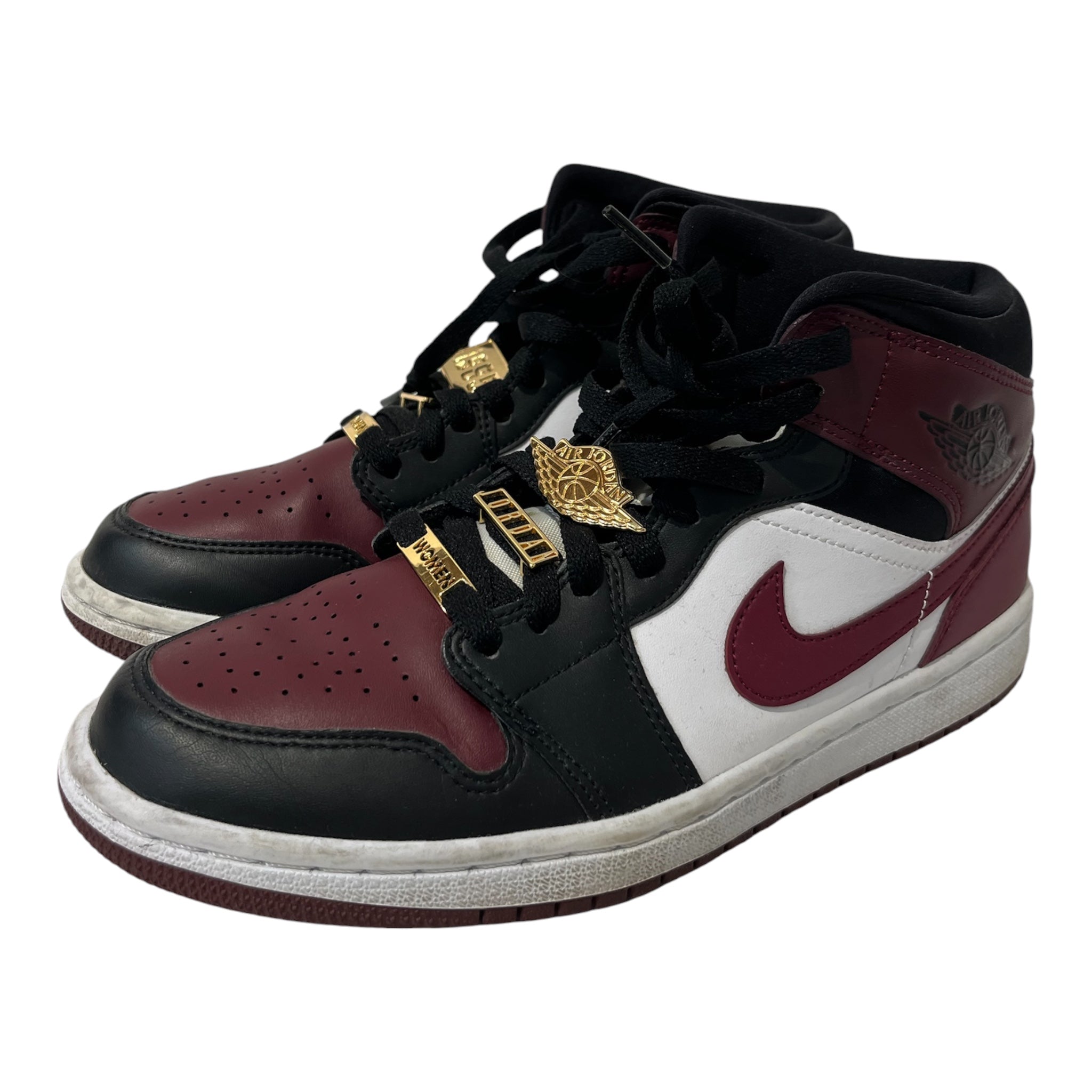 NIKE/Hi-Sneakers/US 8.5/Polyester/BRD/JORDAN 1 MID GOLD PENDANT view 1