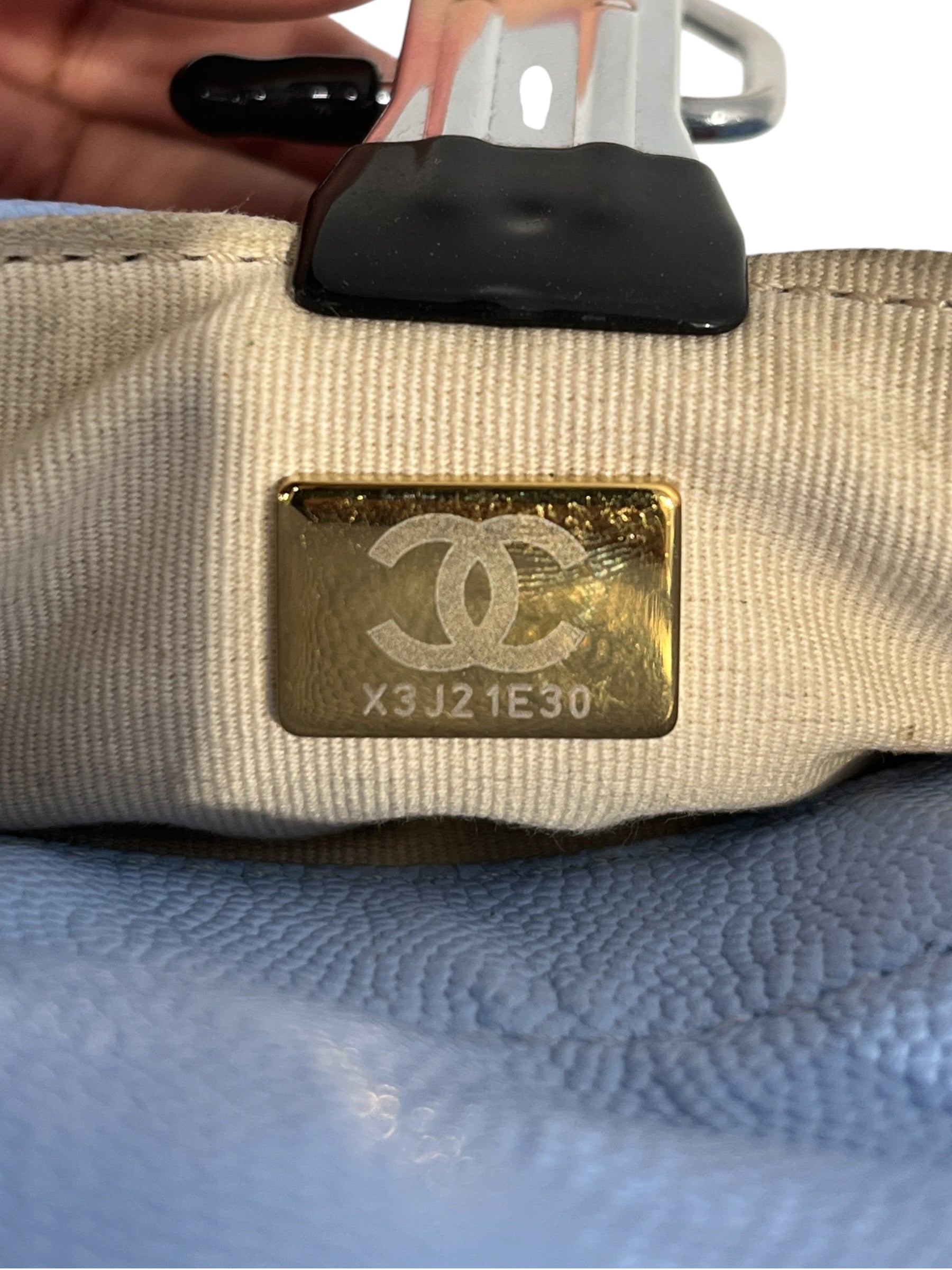 CHANEL/Clutch Bag/Leather/BLU/QUILTED LAMBSKIN view 7