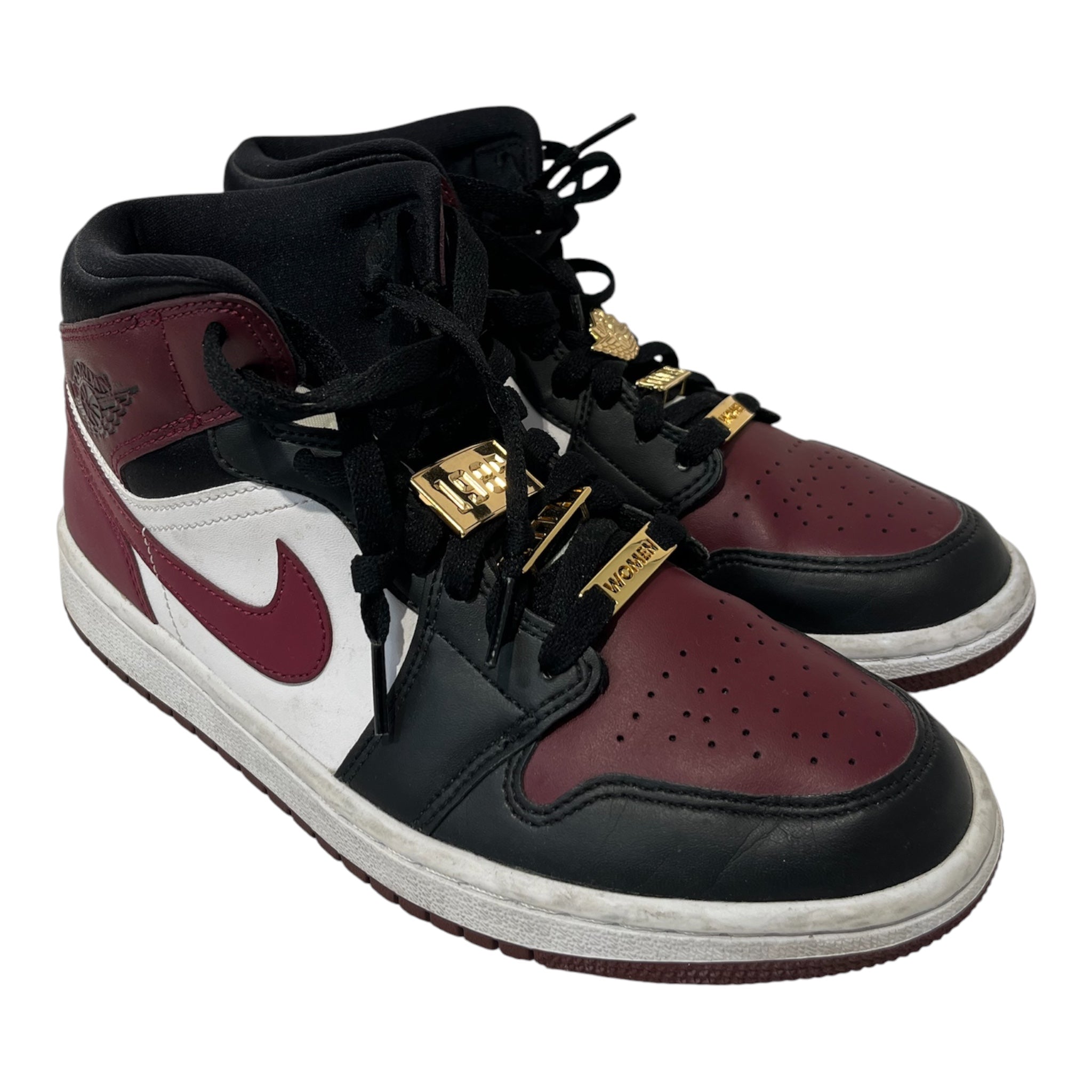 NIKE/Hi-Sneakers/US 8.5/Polyester/BRD/JORDAN 1 MID GOLD PENDANT view 3