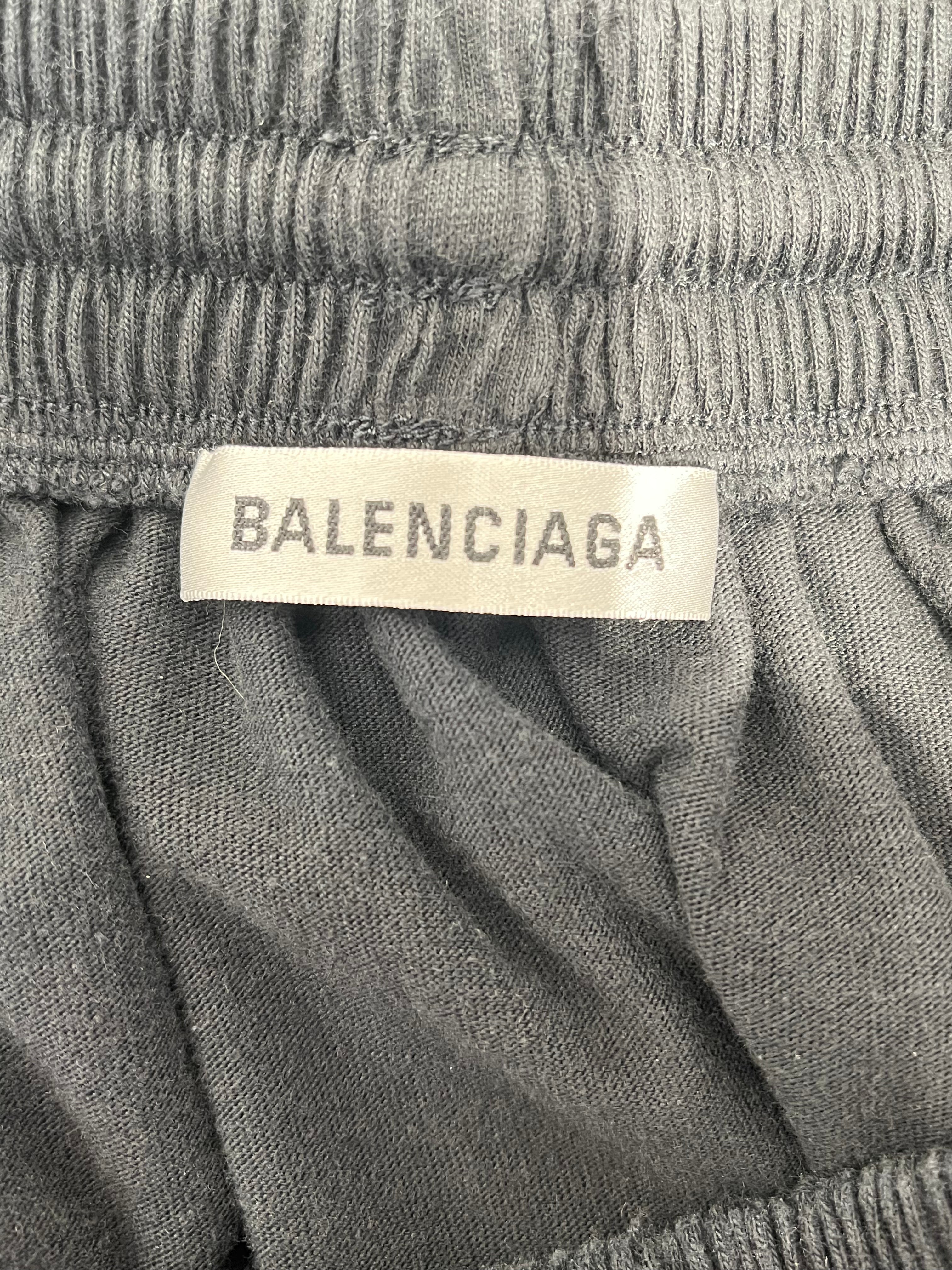 BALENCIAGA/Long Skirt/M/Cotton/BLK/BALENCIAGA VTG JERSEY SKIRT view 3