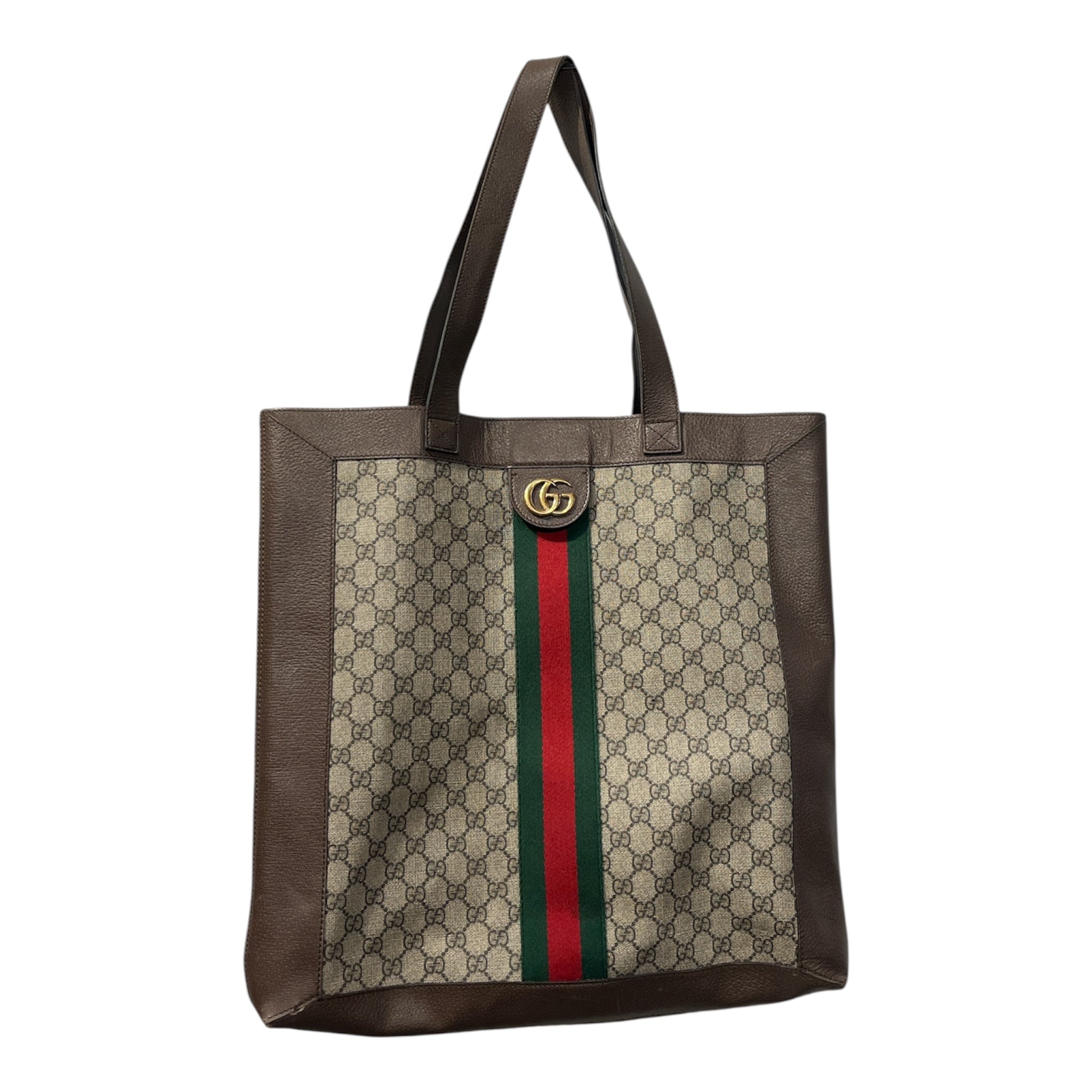 GUCCI/Tote Bag/Monogram/Leather/GRY/Ophidia Supreme Tote Bag view 1